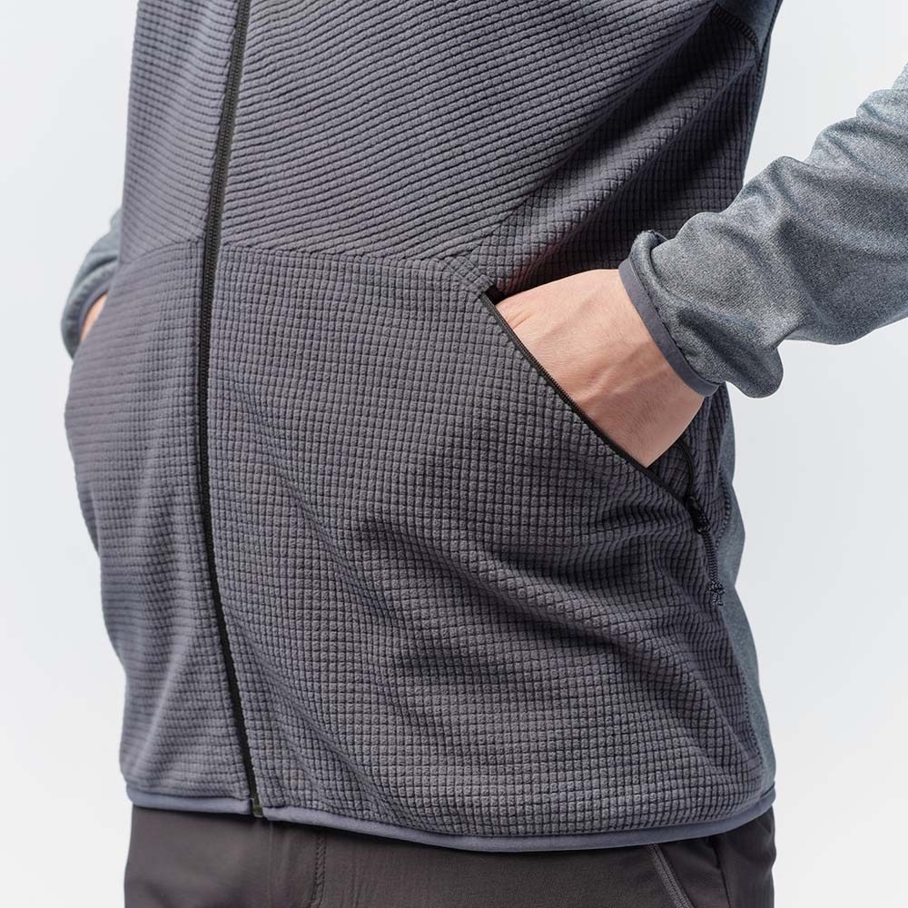 Salewa Puez Hybrid Polarlite Fleece Ombre Blue Men Tops