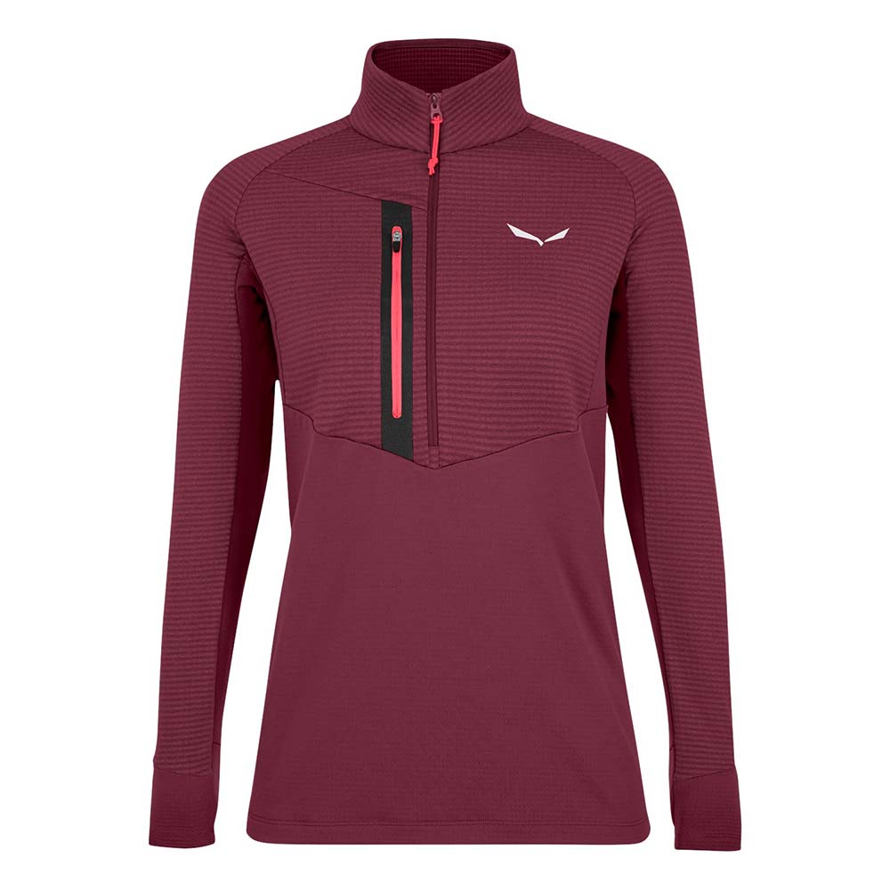 Salewa Vajolet Polarlite Responsive Half Zip Fleece Violet/Red Women Tops