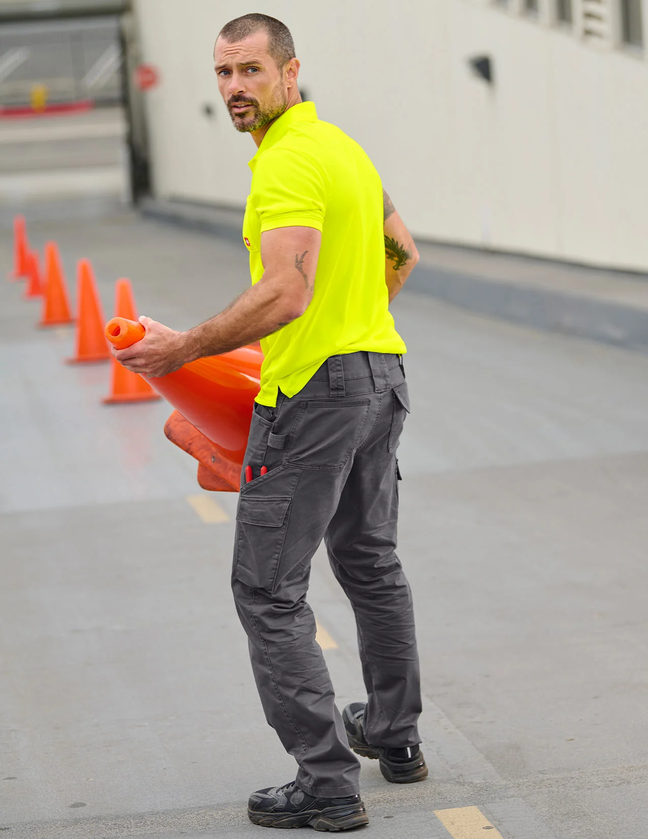 Enhanced Visibility performance Polo Shirt