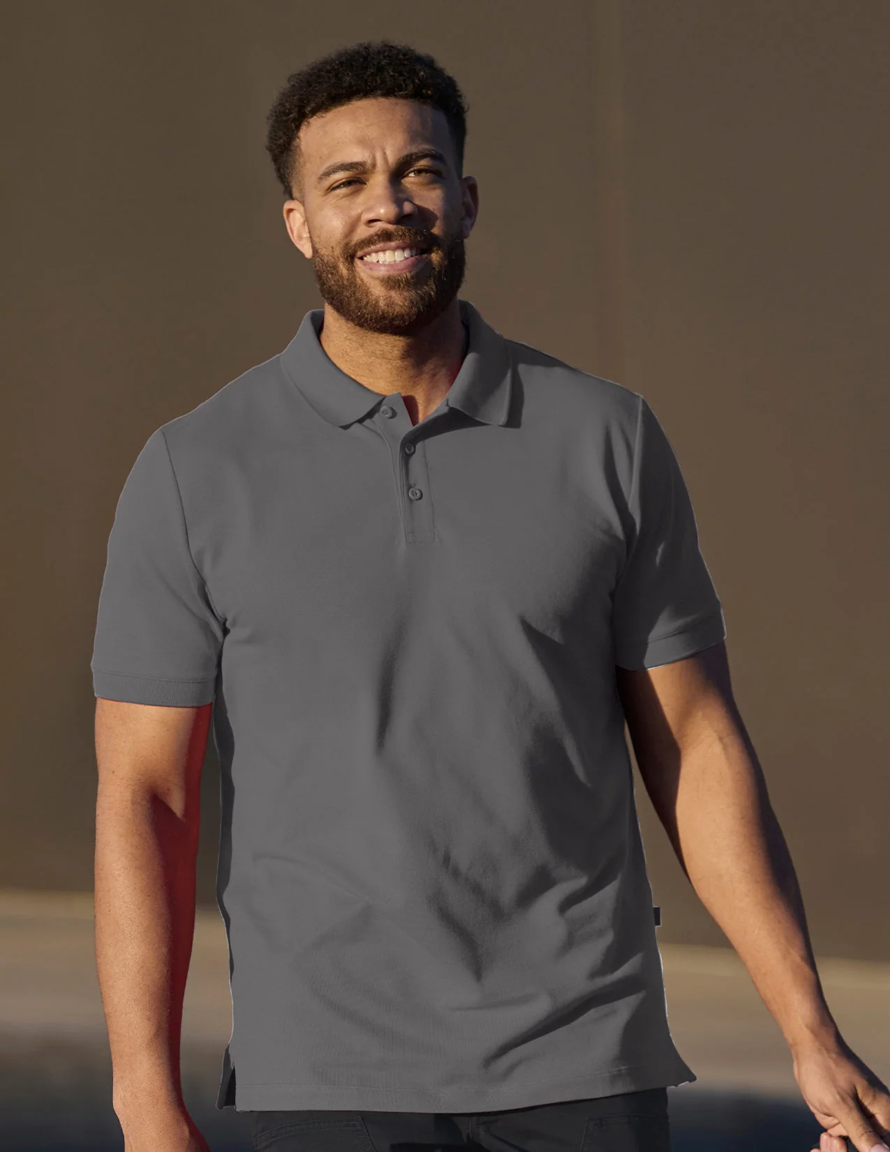 Cotton stretch Polo Shirt