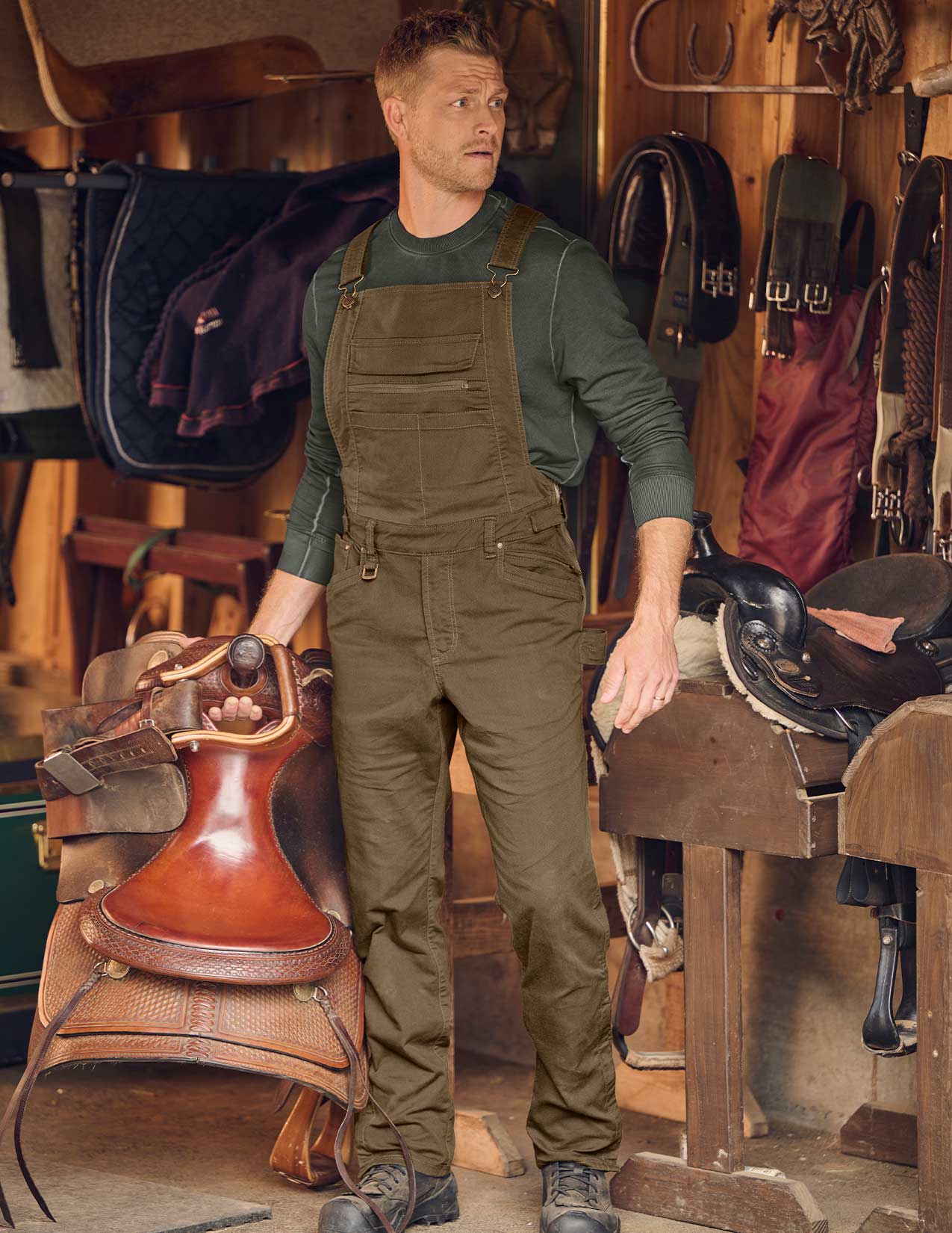 Multipocket Work Bib Overalls e.s.vintage