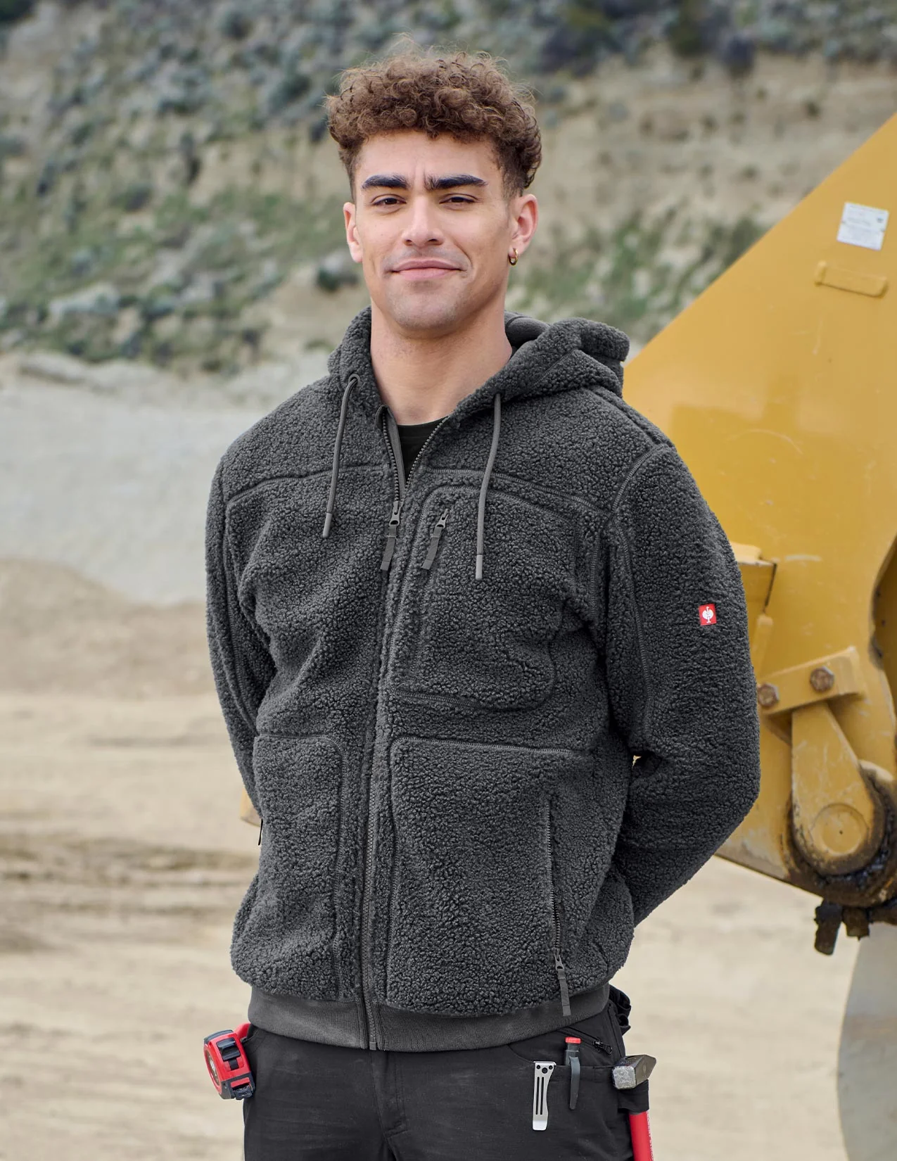 Hooded Sherpa Fleece Jacket e.s.e:pic