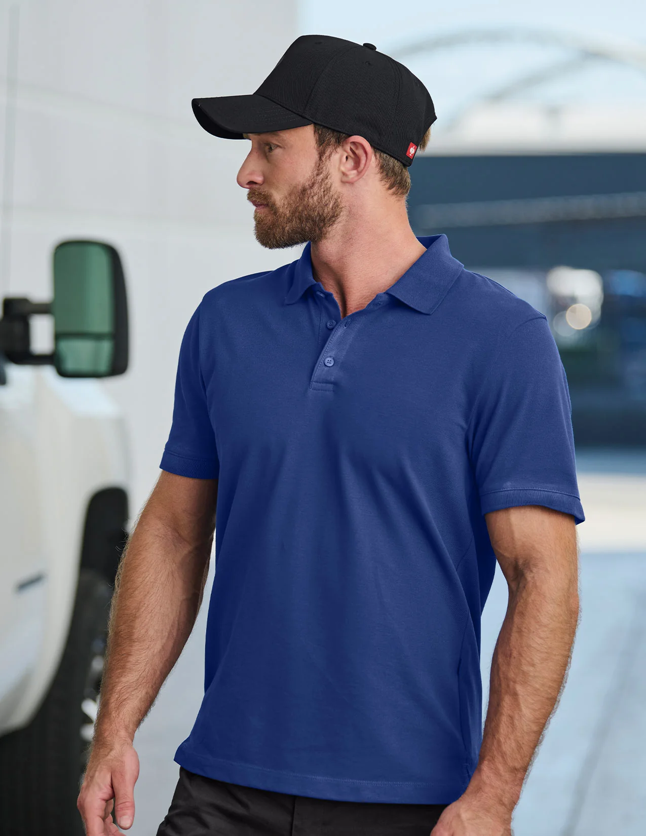 Cotton stretch Polo Shirt