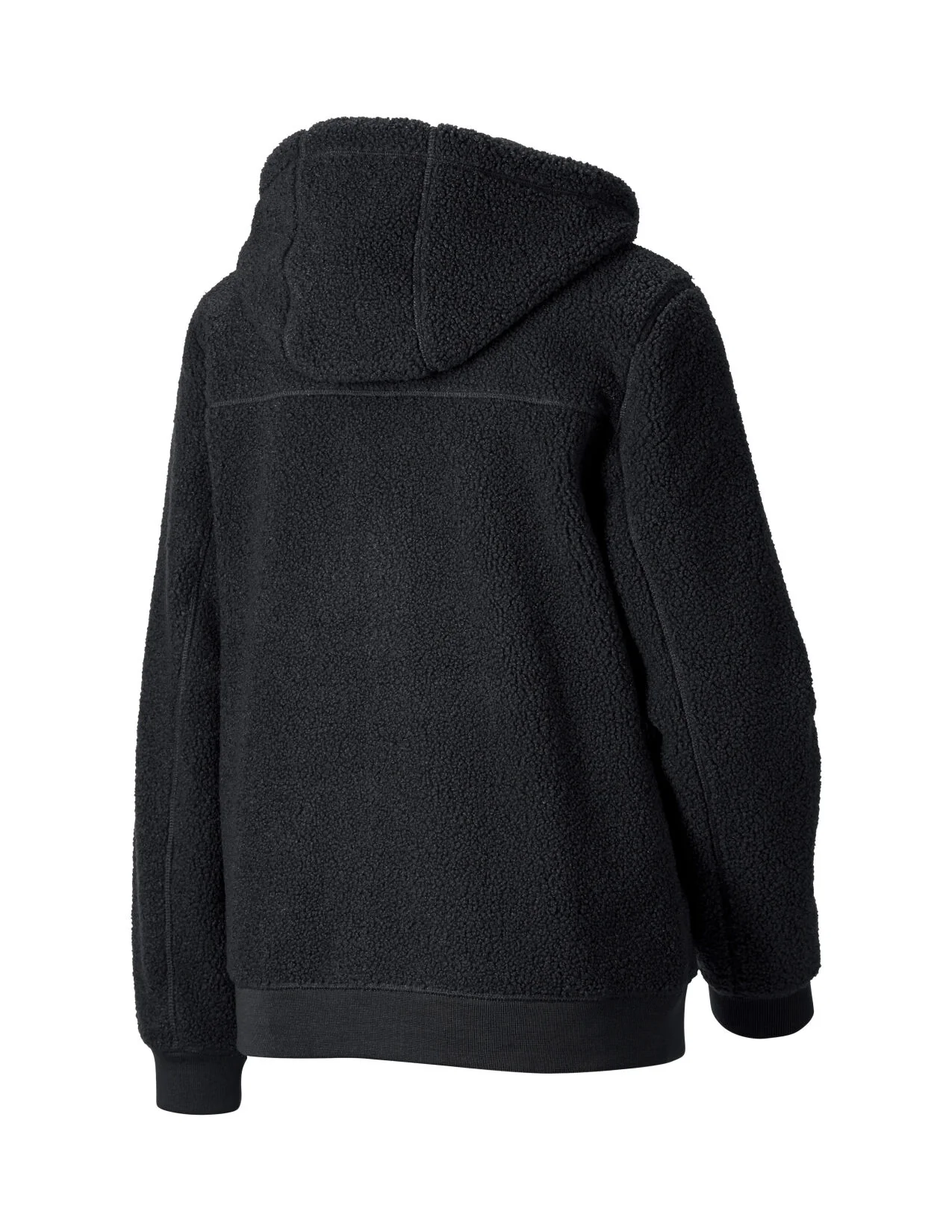 Women's Hooded Sherpa Fleece Jacket e.s.e:pic