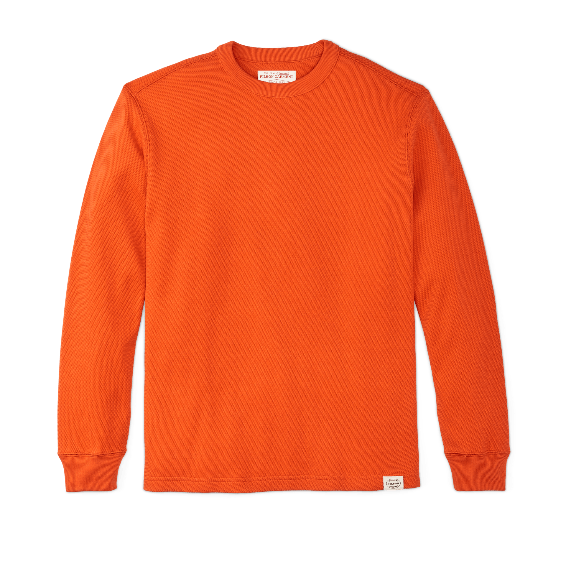 Waffle Knit Thermal Crewneck
