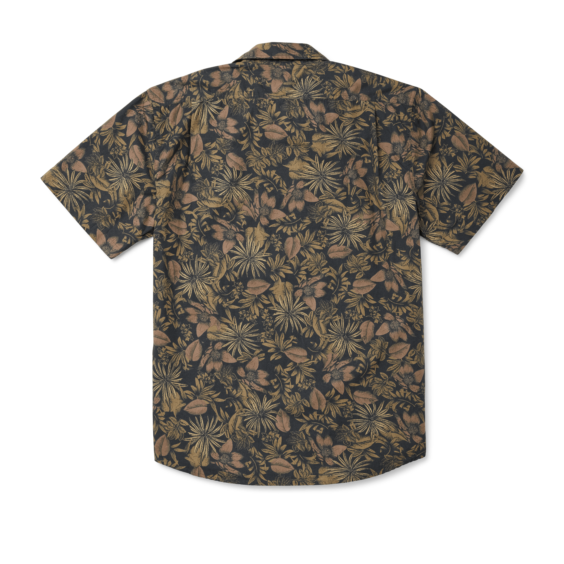 Washed Short Sleeve Feather Cloth Shirt