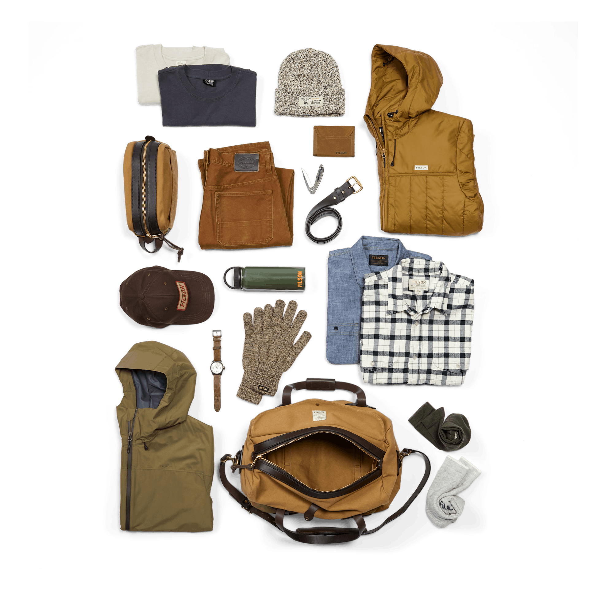 Small Rugged Twill Duffle Bag