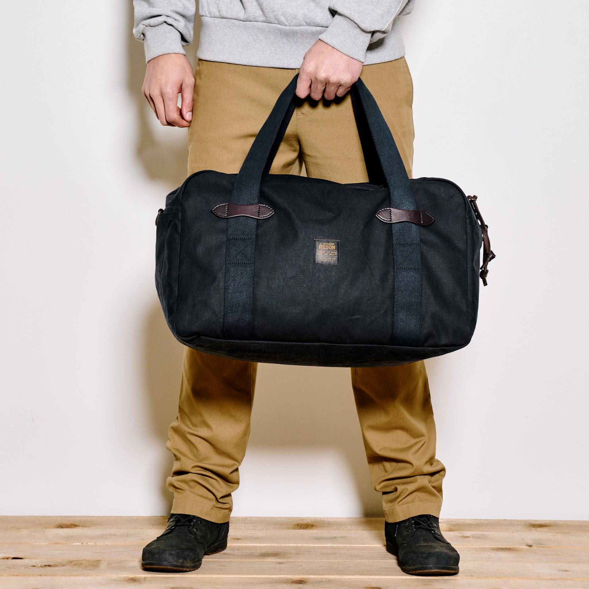 Medium Tin Cloth Duffle Bag