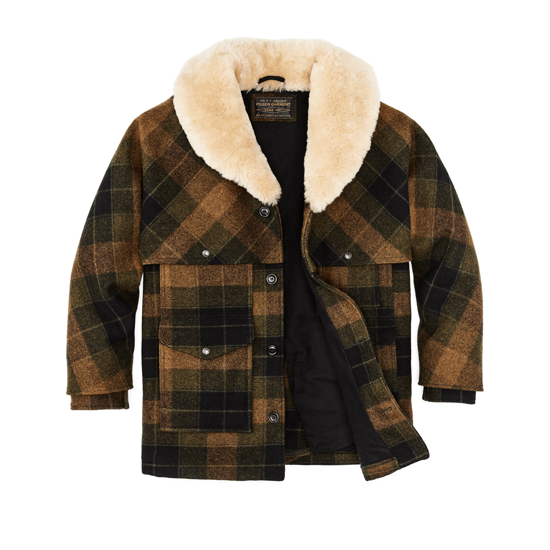 Lined Mackinaw Wool Packer Coat