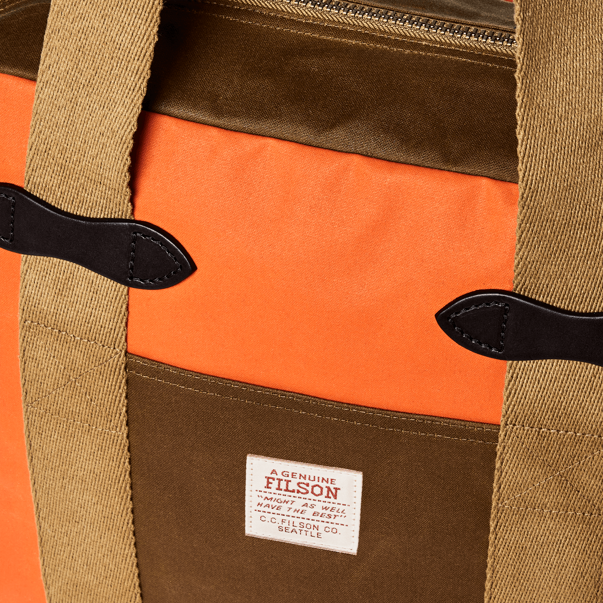 Tin Cloth Zipper Tote Bag