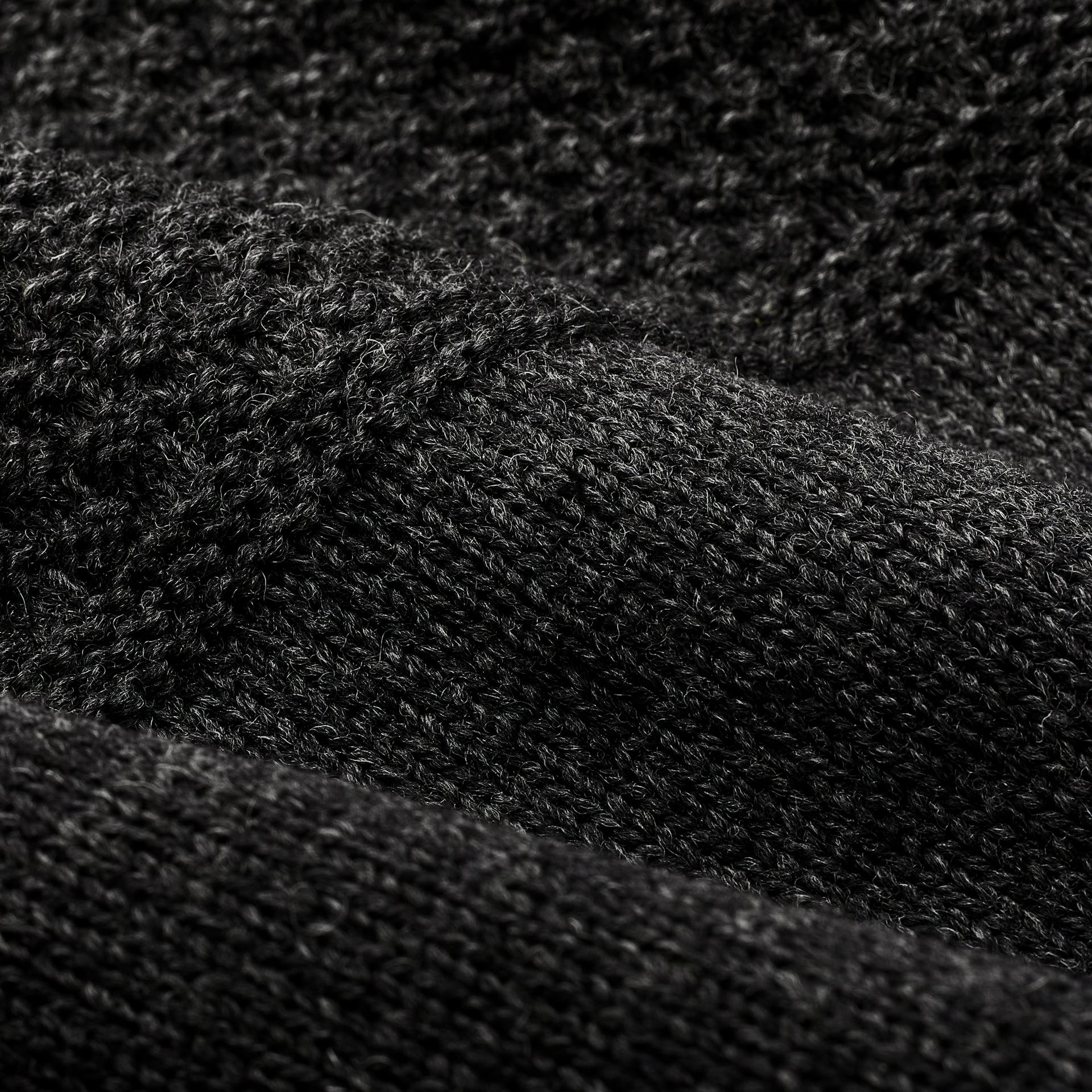 Wool Roll Neck Fisherman's Sweater