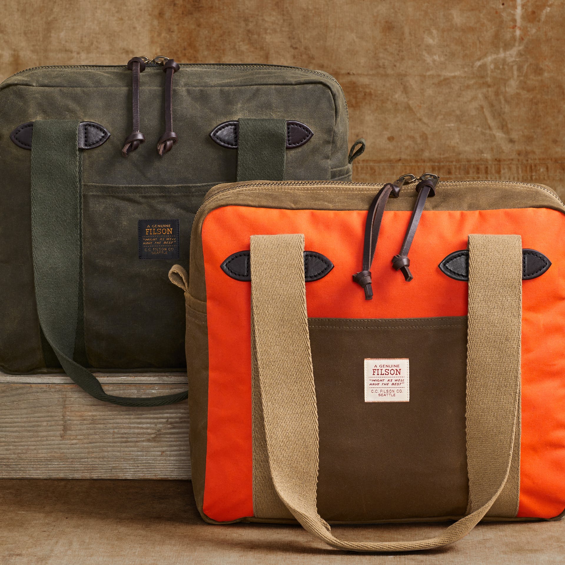 Tin Cloth Zipper Tote Bag