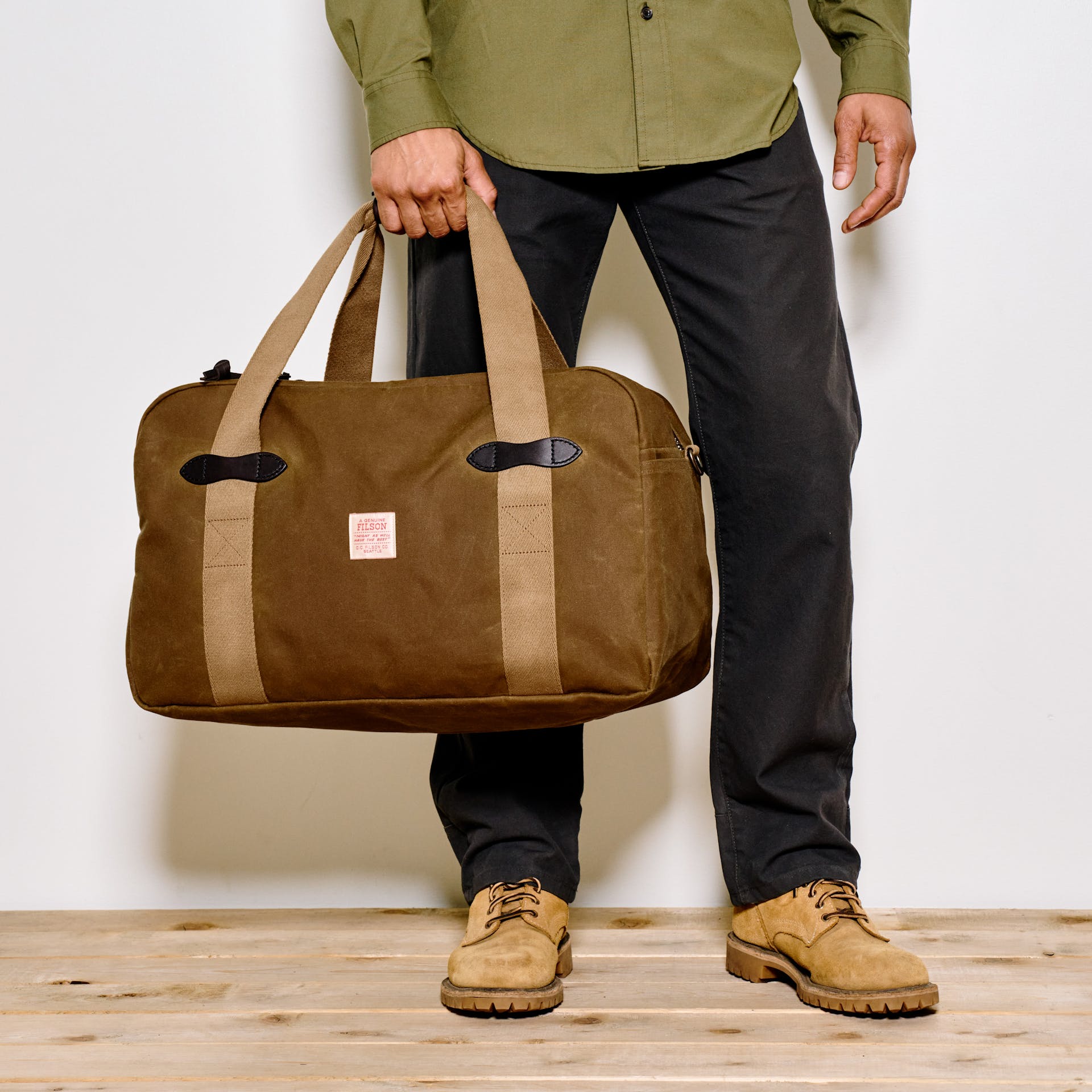 Medium Tin Cloth Duffle Bag