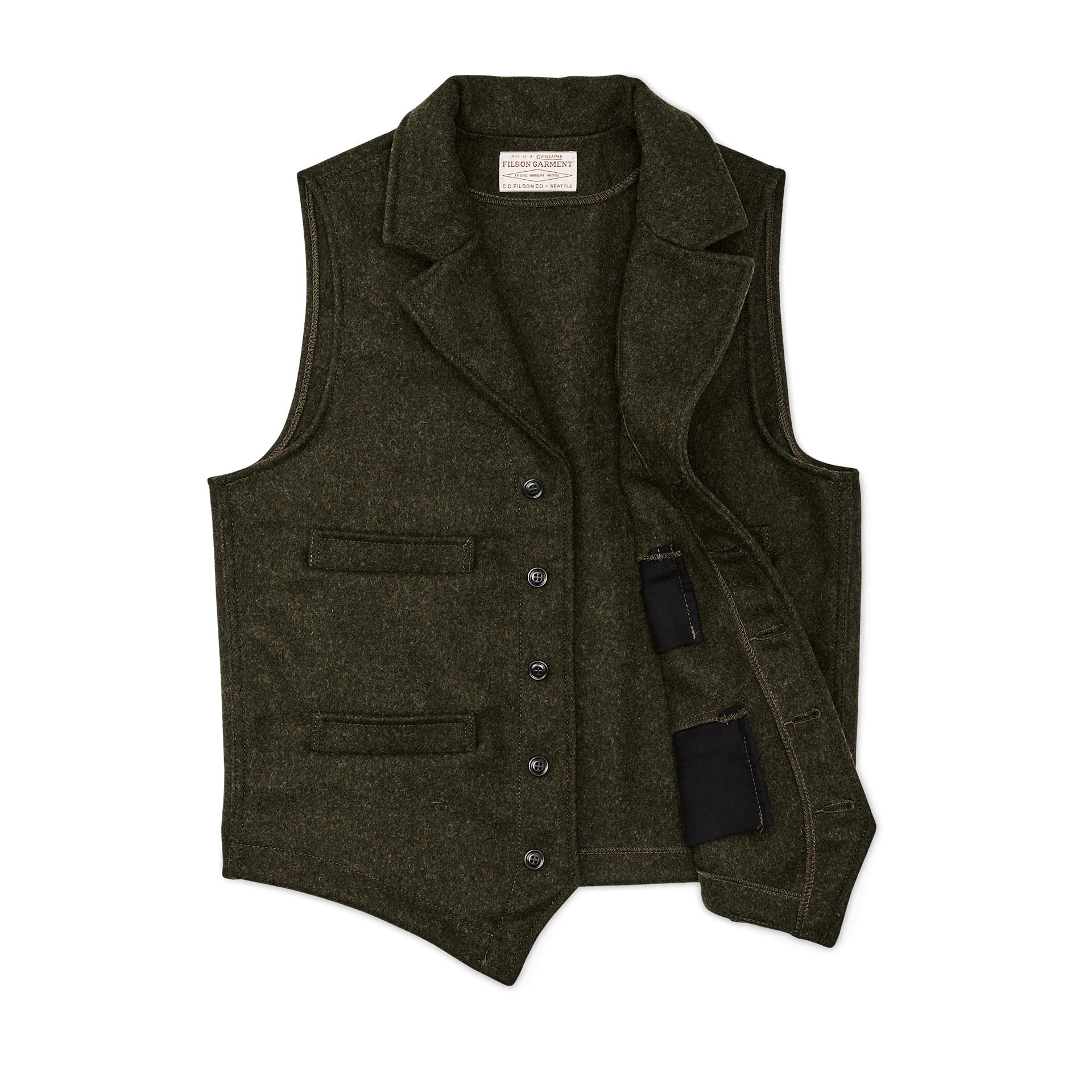 Mackinaw Wool Western Vest