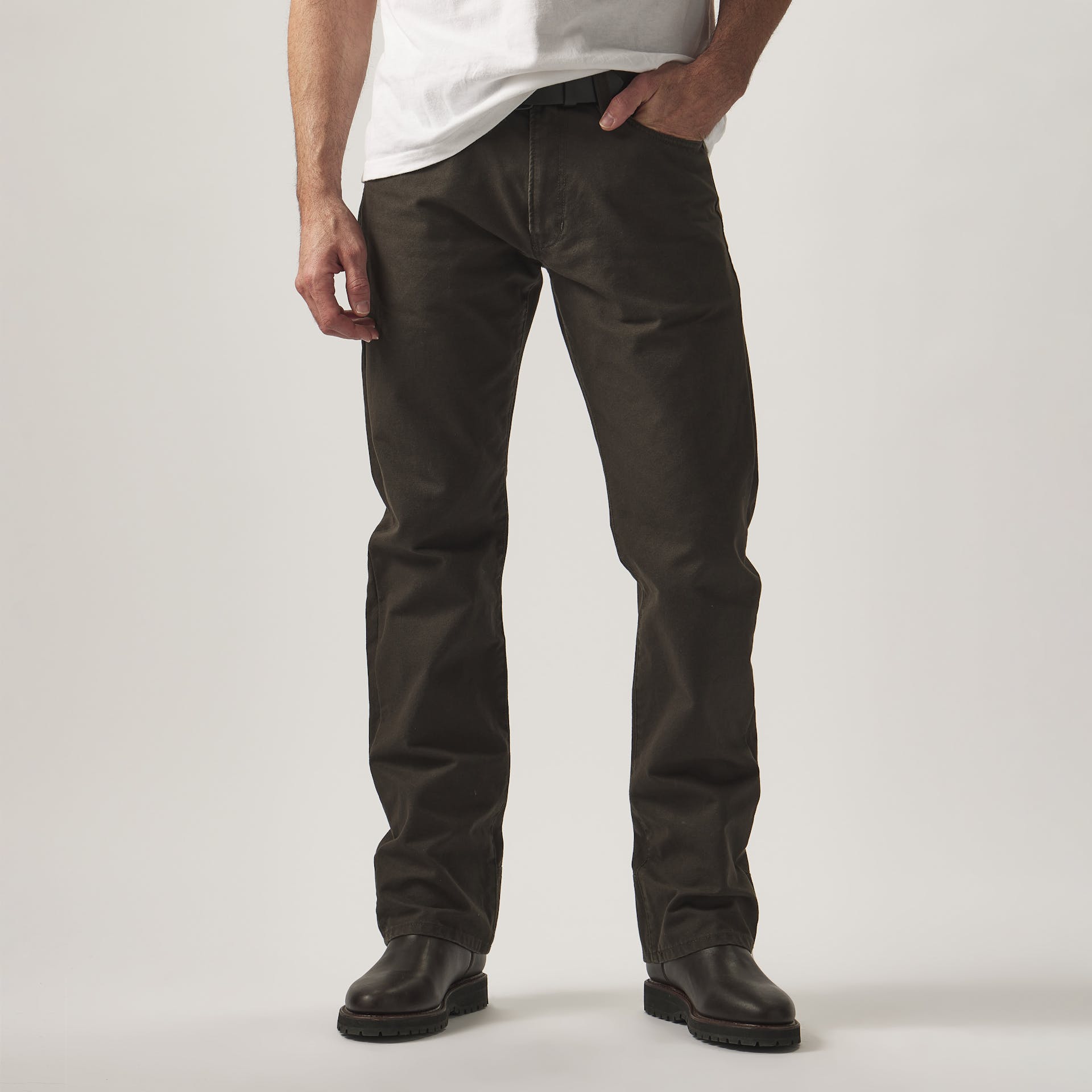 Dry Tin Cloth 5-pocket Pants