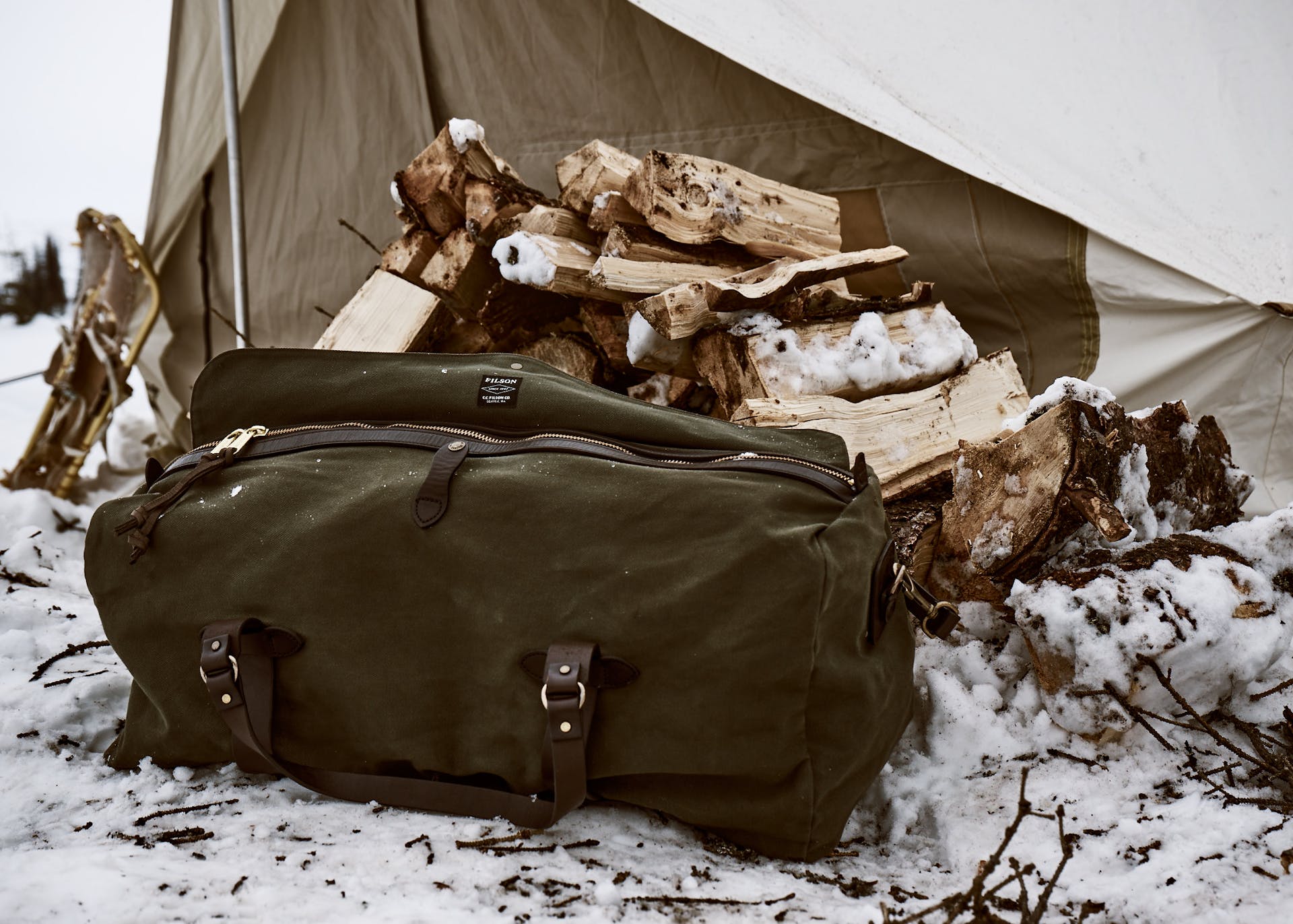 Large Rugged Twill Duffle Bag