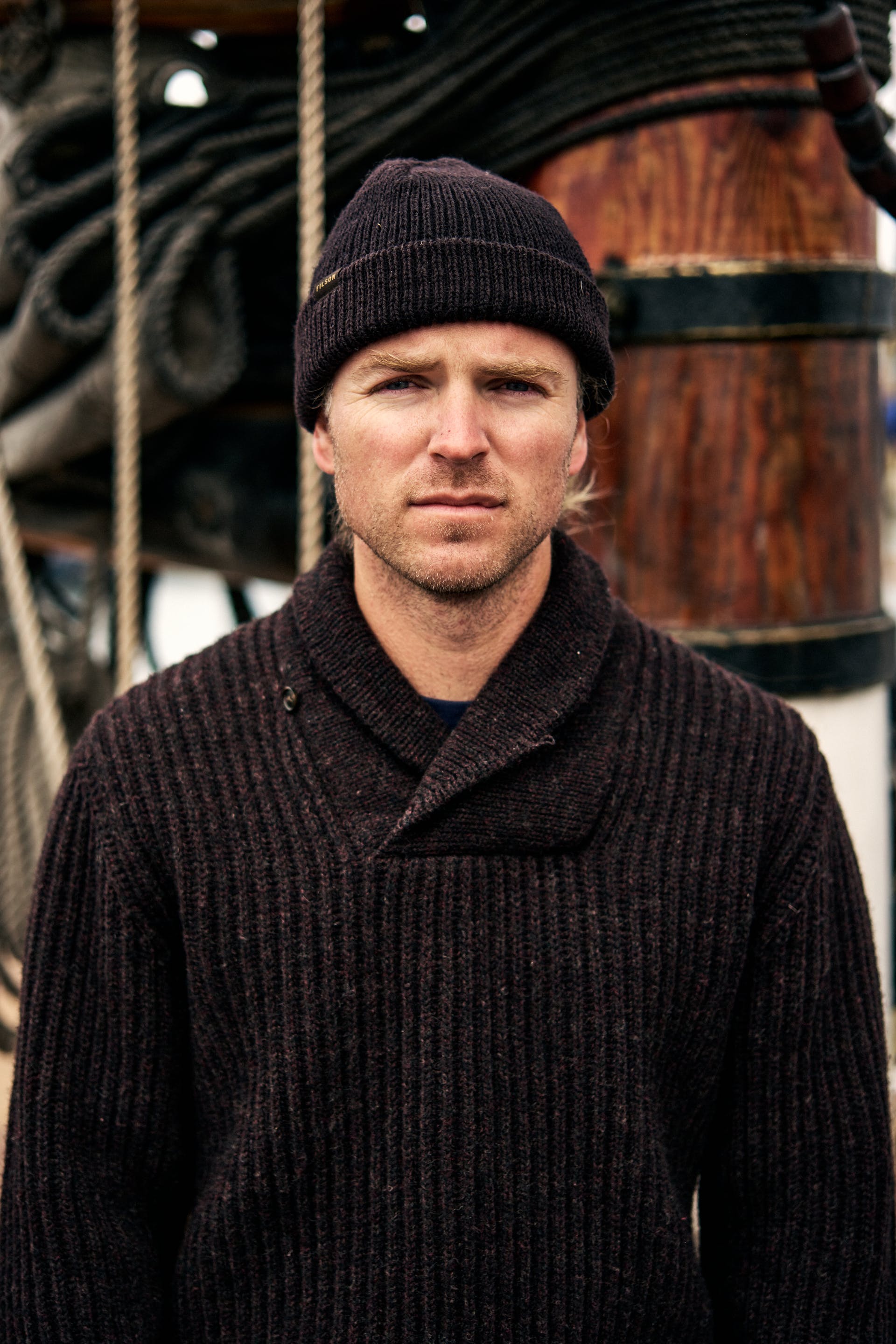 Bristol Shawl Neck Sweater