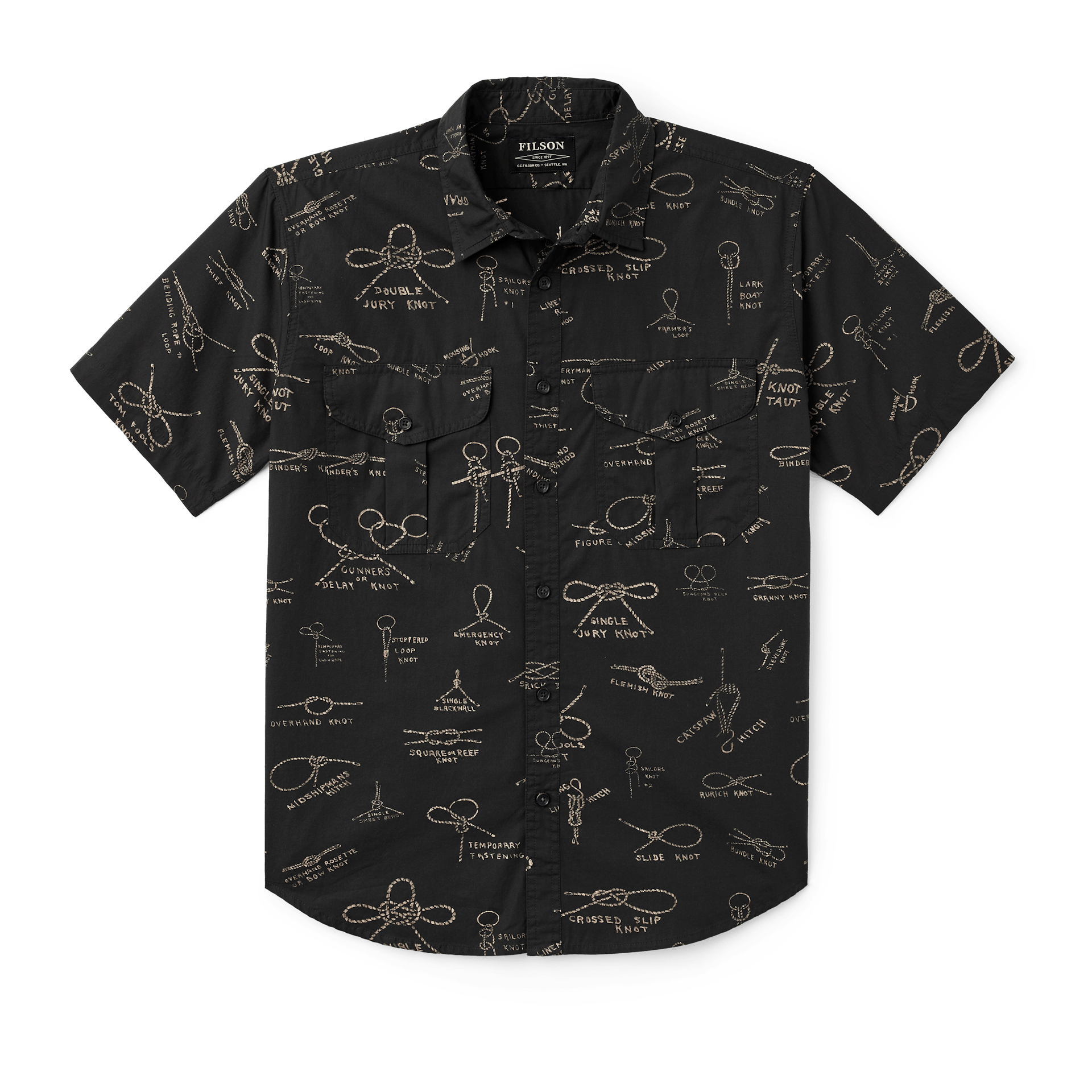 Washed Short Sleeve Feather Cloth Shirt