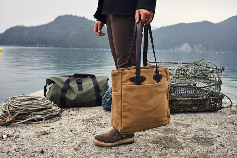 Rugged Twill Zipper Tote Bag