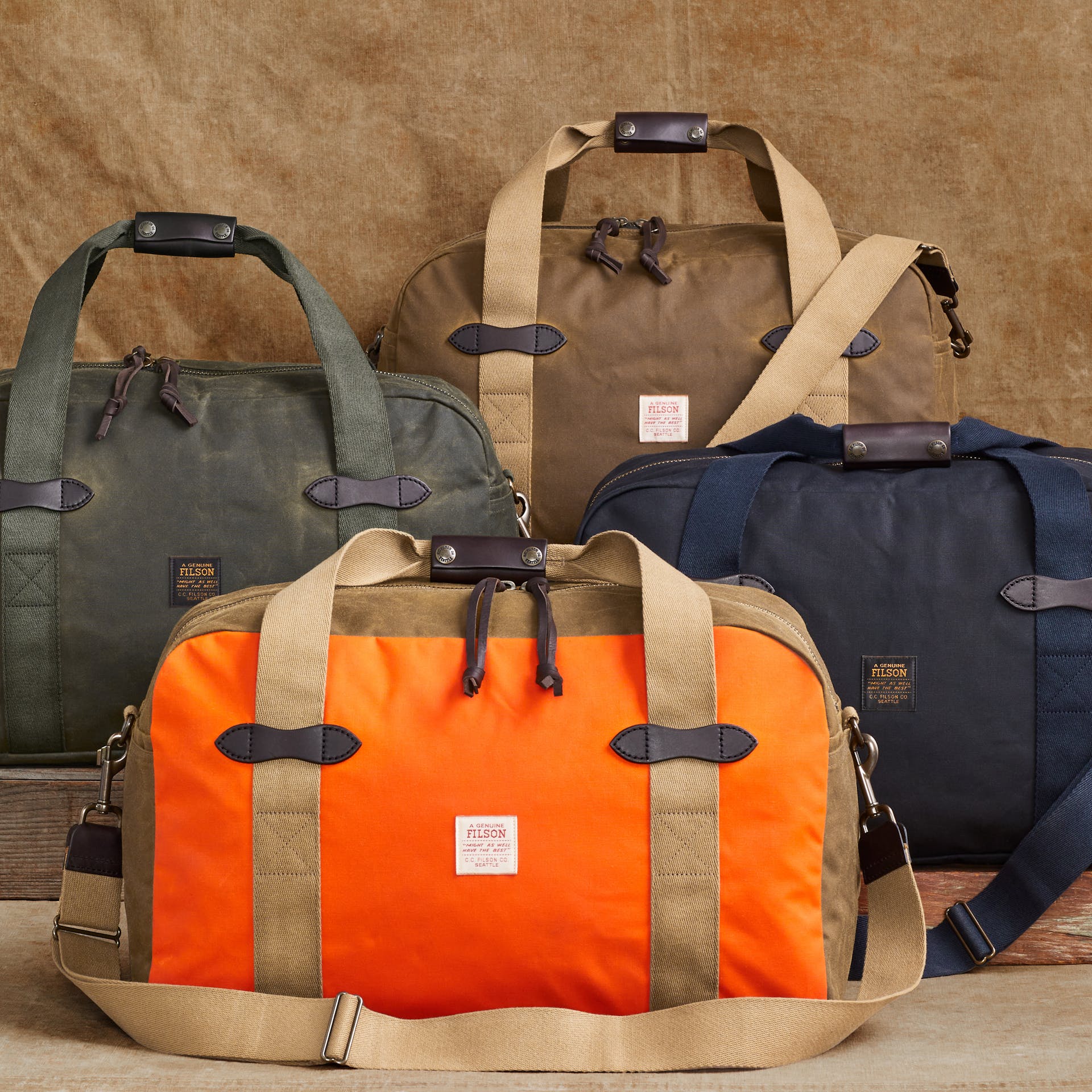 Medium Tin Cloth Duffle Bag