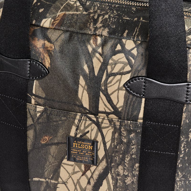 Tin Cloth Zipper Tote Bag