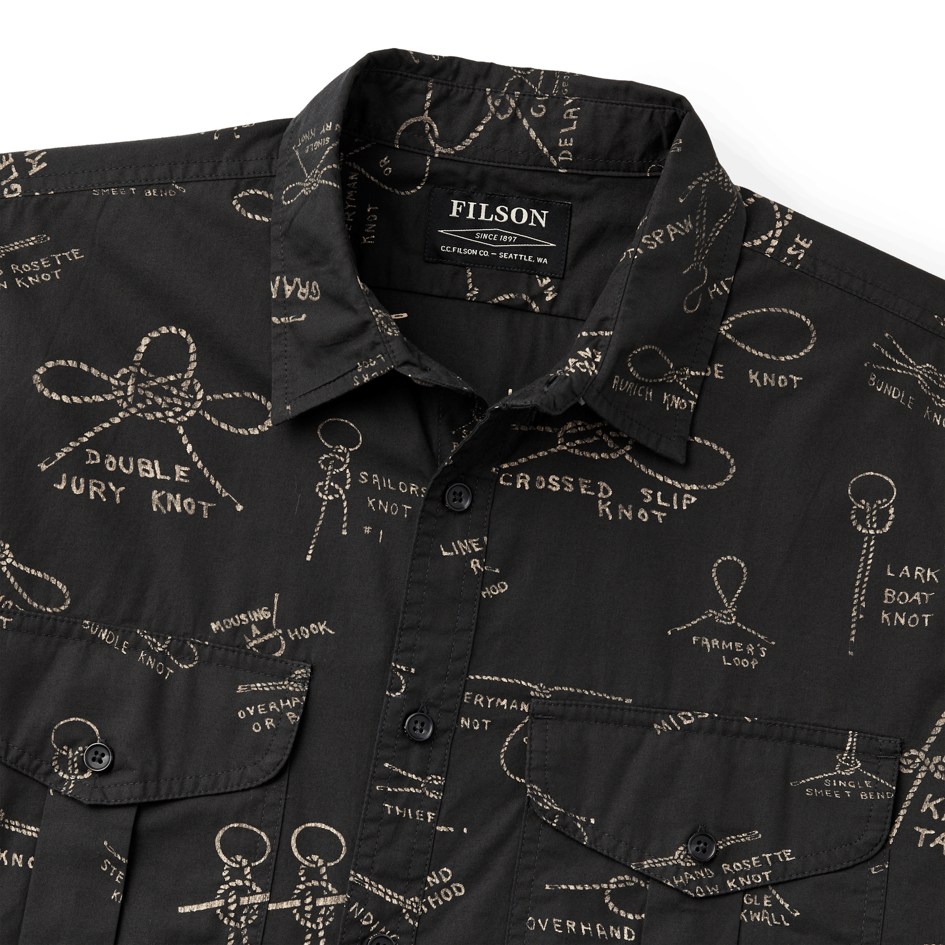 Washed Short Sleeve Feather Cloth Shirt
