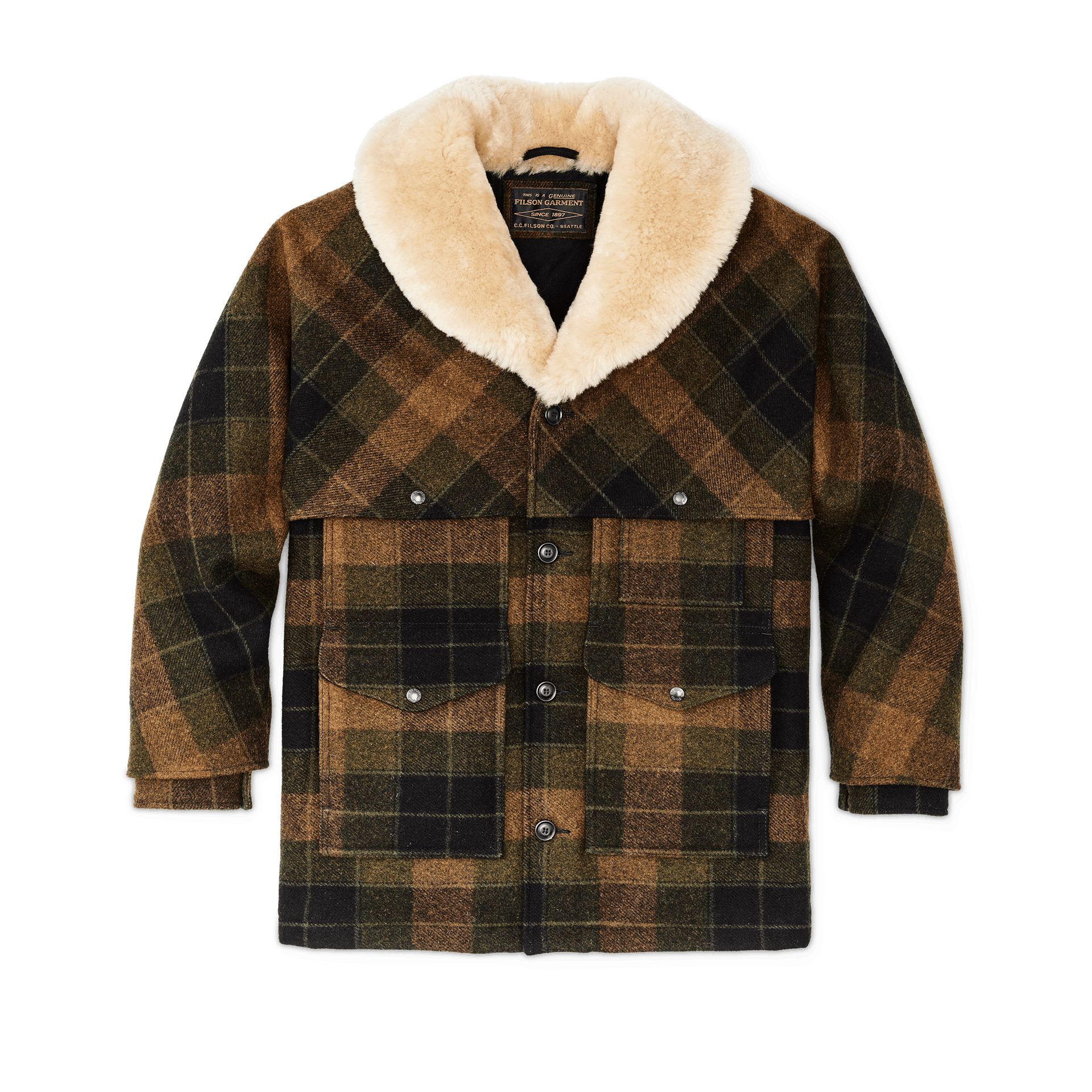 Lined Mackinaw Wool Packer Coat
