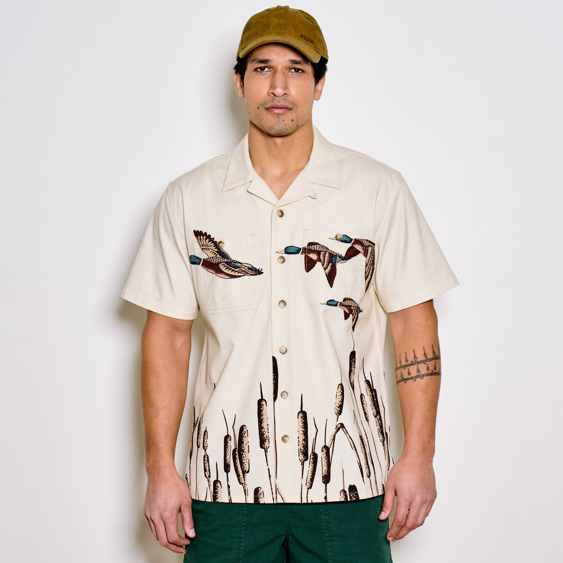 Rustic Short Sleeve Camp Shirt
