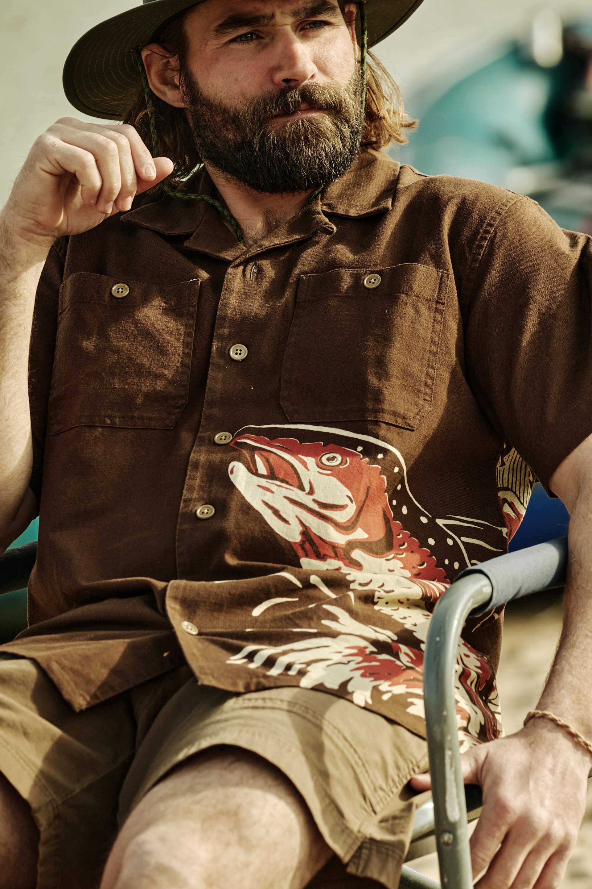 Rustic Short Sleeve Camp Shirt