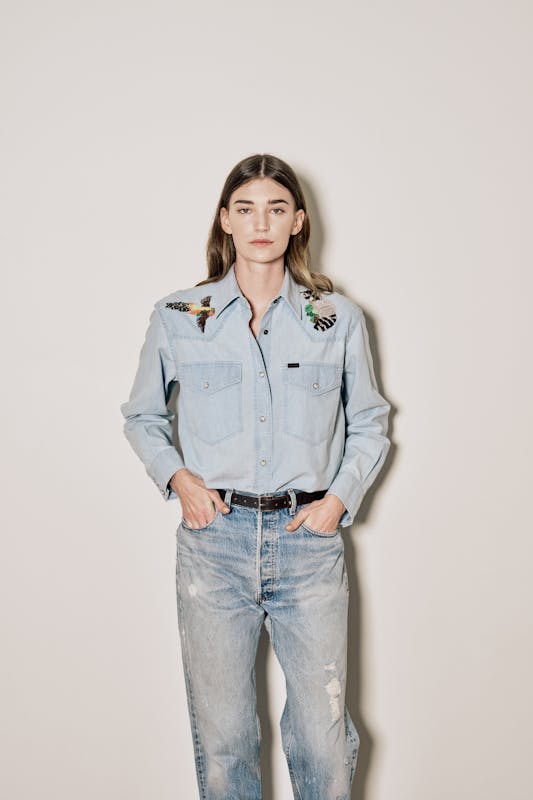 Women's Embroidered Western Shirt