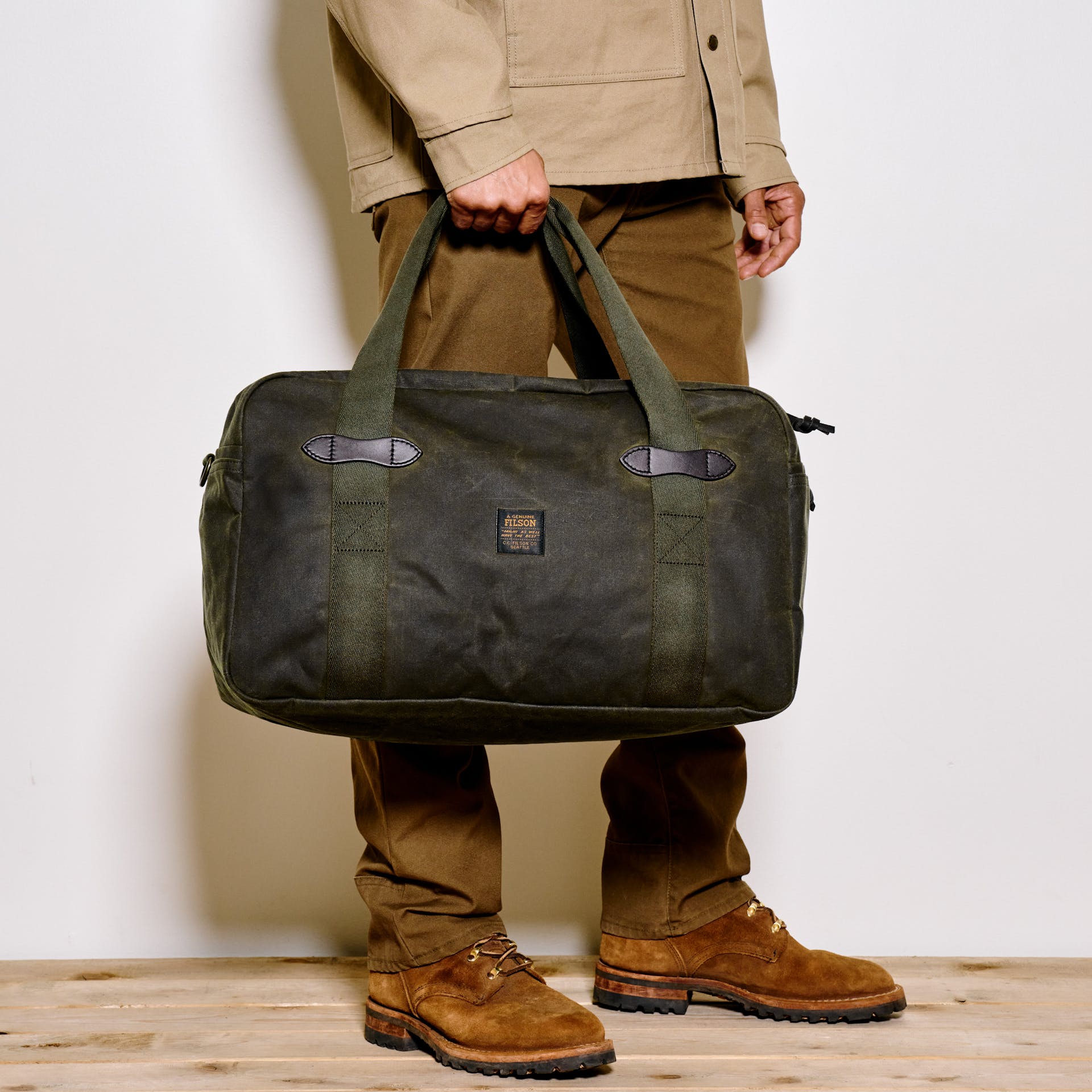 Medium Tin Cloth Duffle Bag