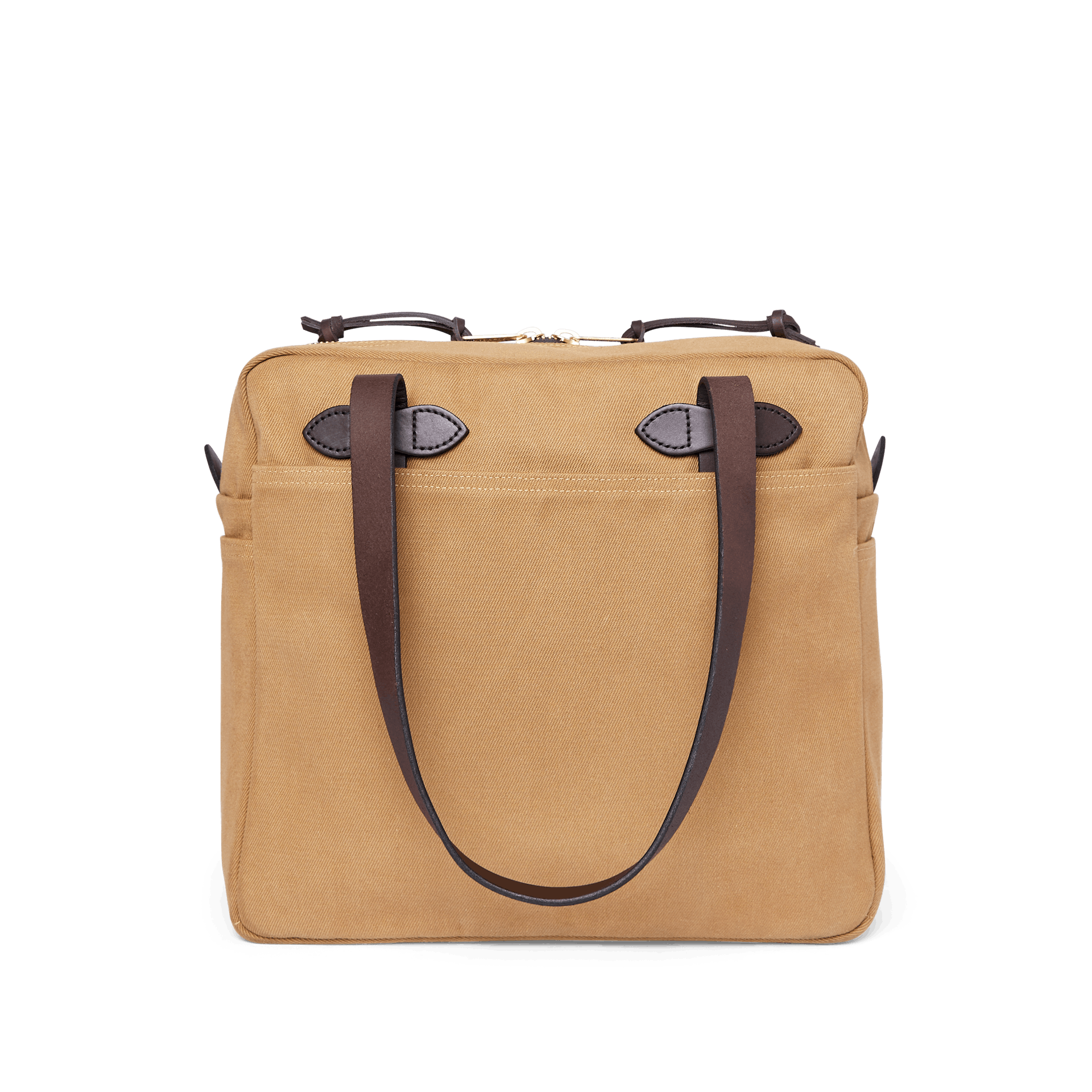 Rugged Twill Tote Bag With Zipper