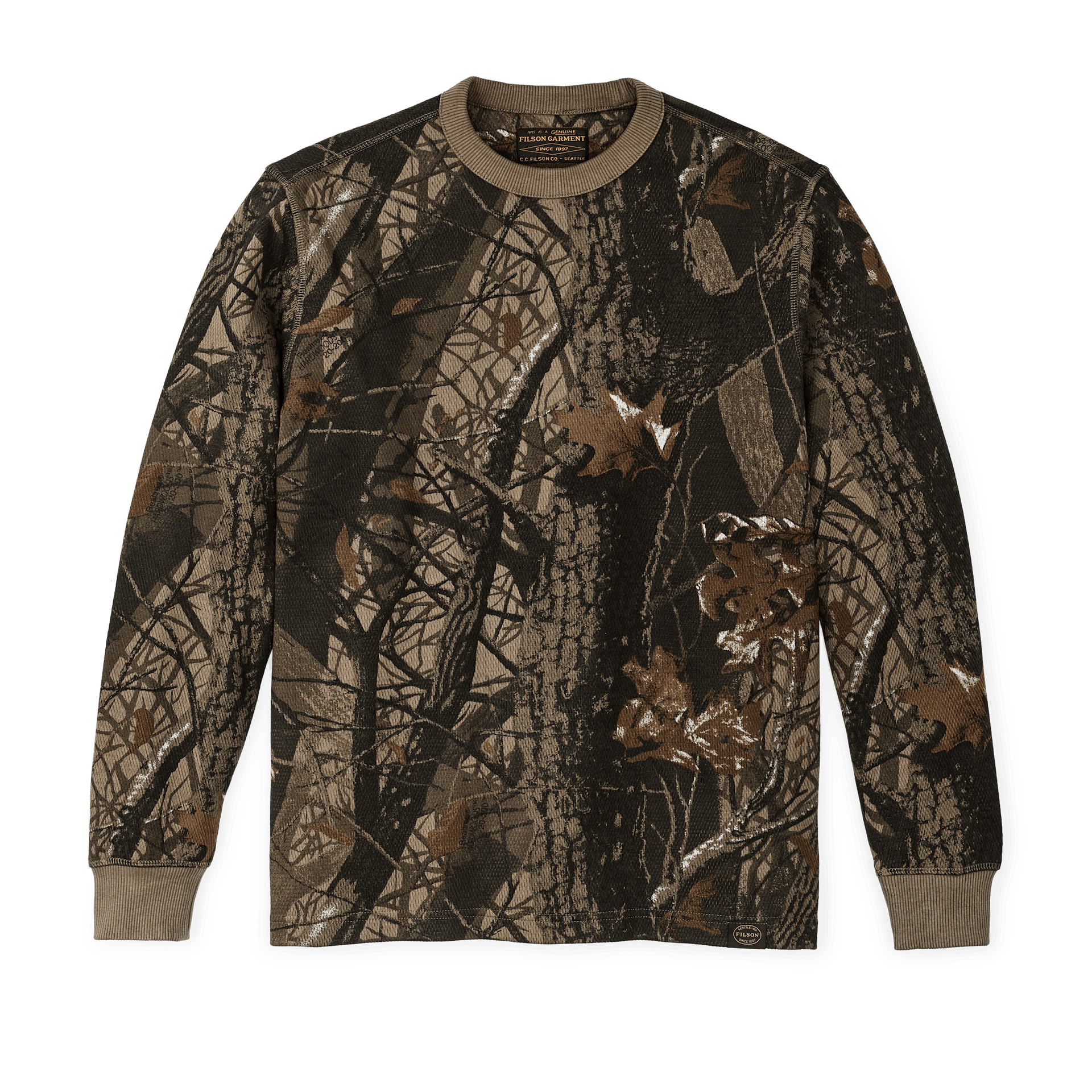Waffle Knit Thermal Crewneck