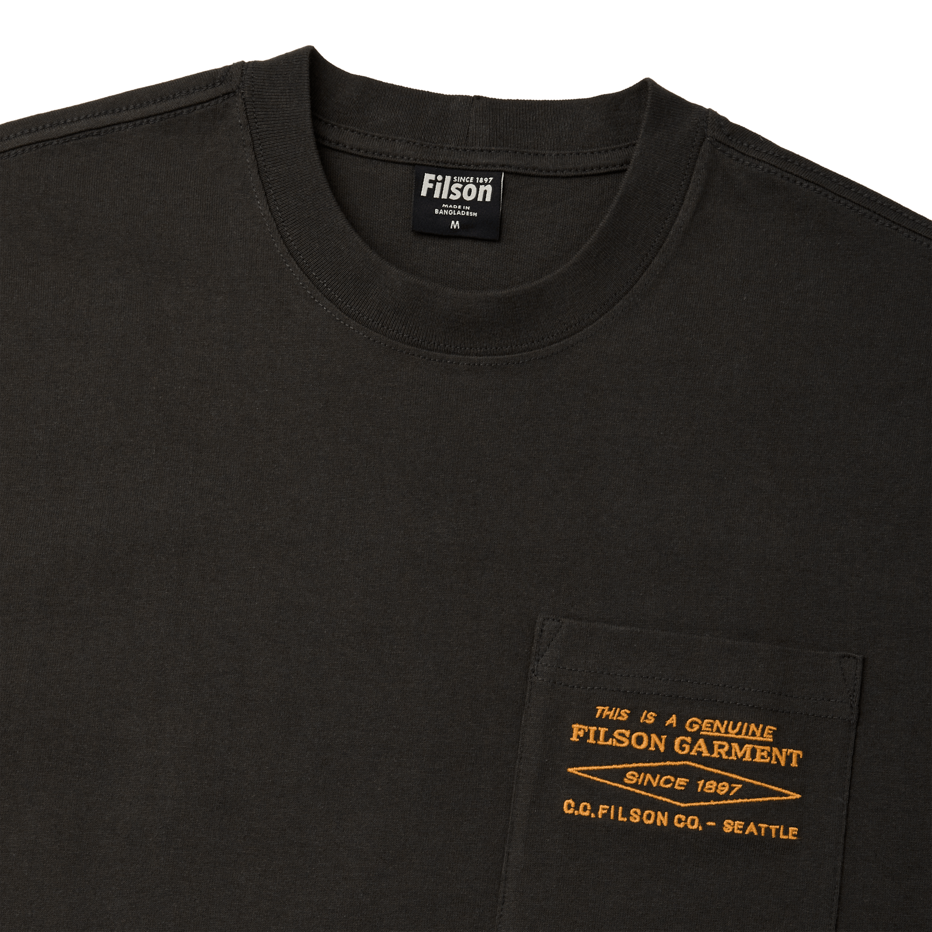 Short Sleeve Embroidered Pocket T-Shirt