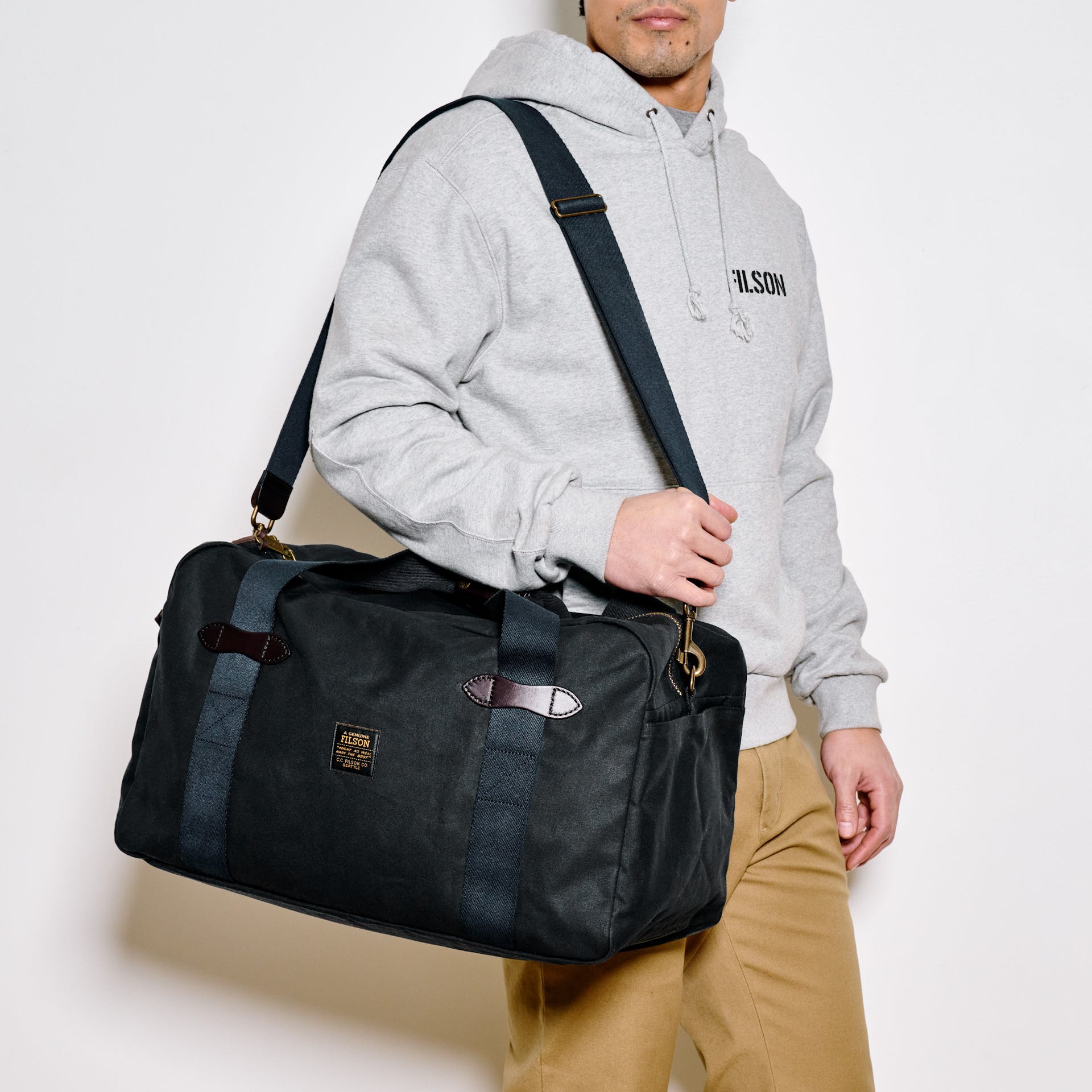 Medium Tin Cloth Duffle Bag