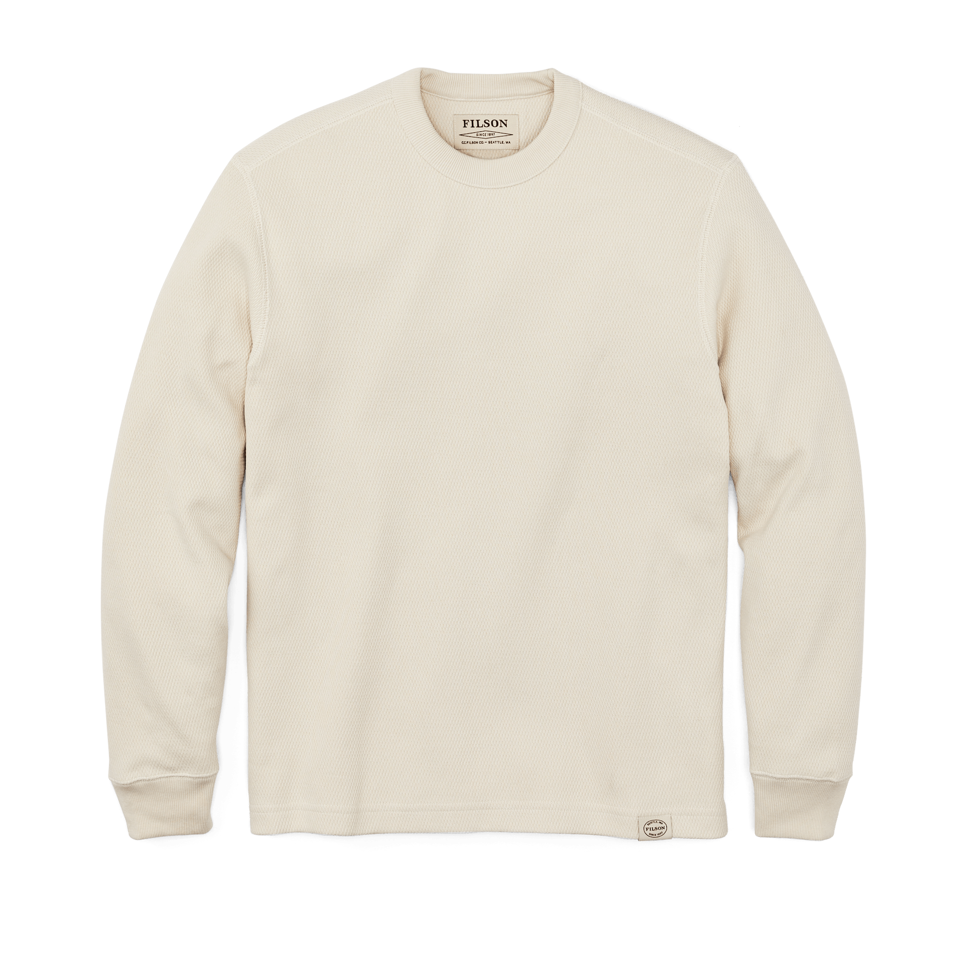 Waffle Knit Thermal Crewneck