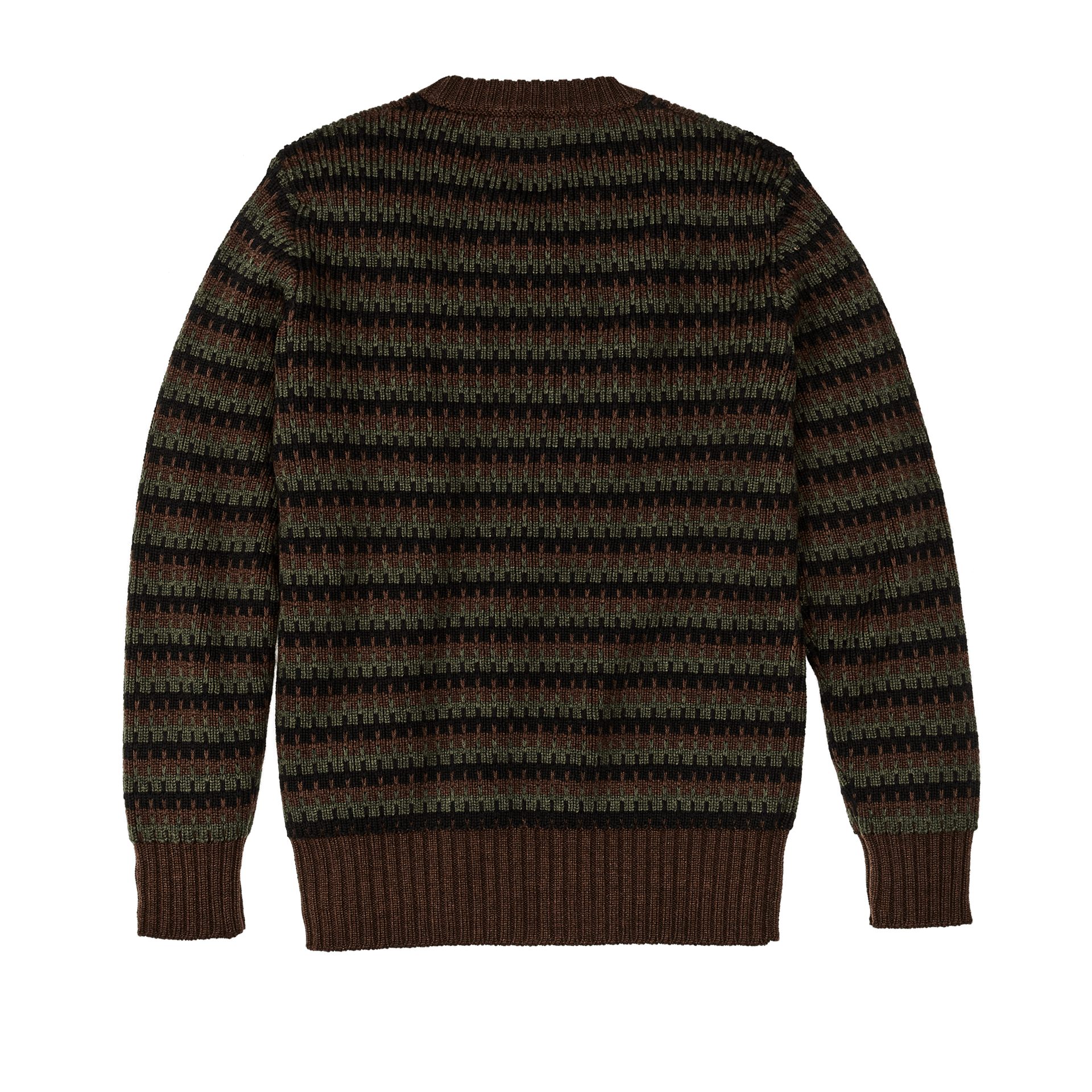 Jacquard Wool Crewneck Sweater