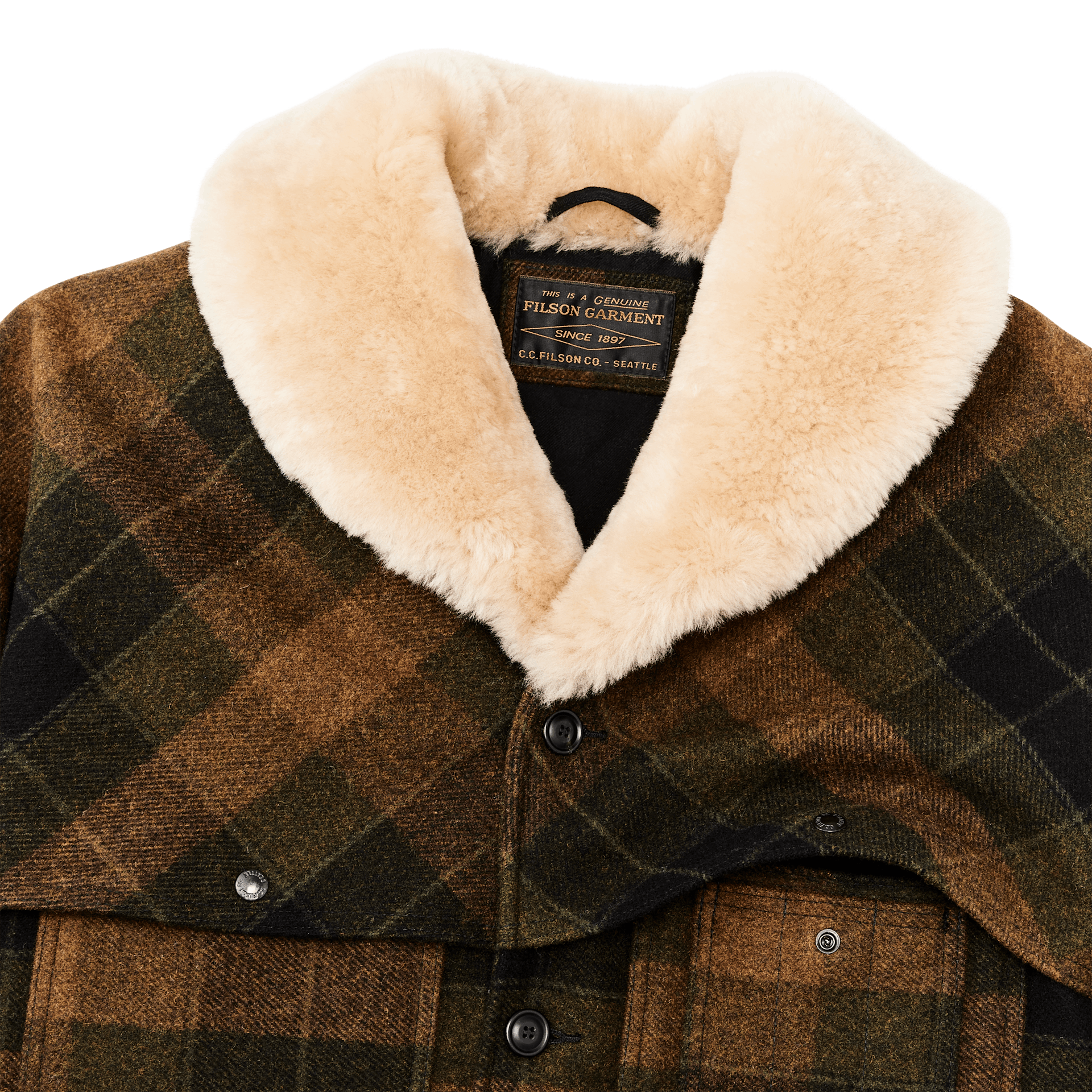 Lined Mackinaw Wool Packer Coat