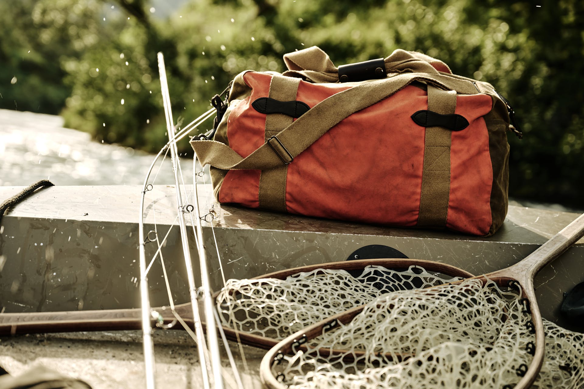 Medium Tin Cloth Duffle Bag