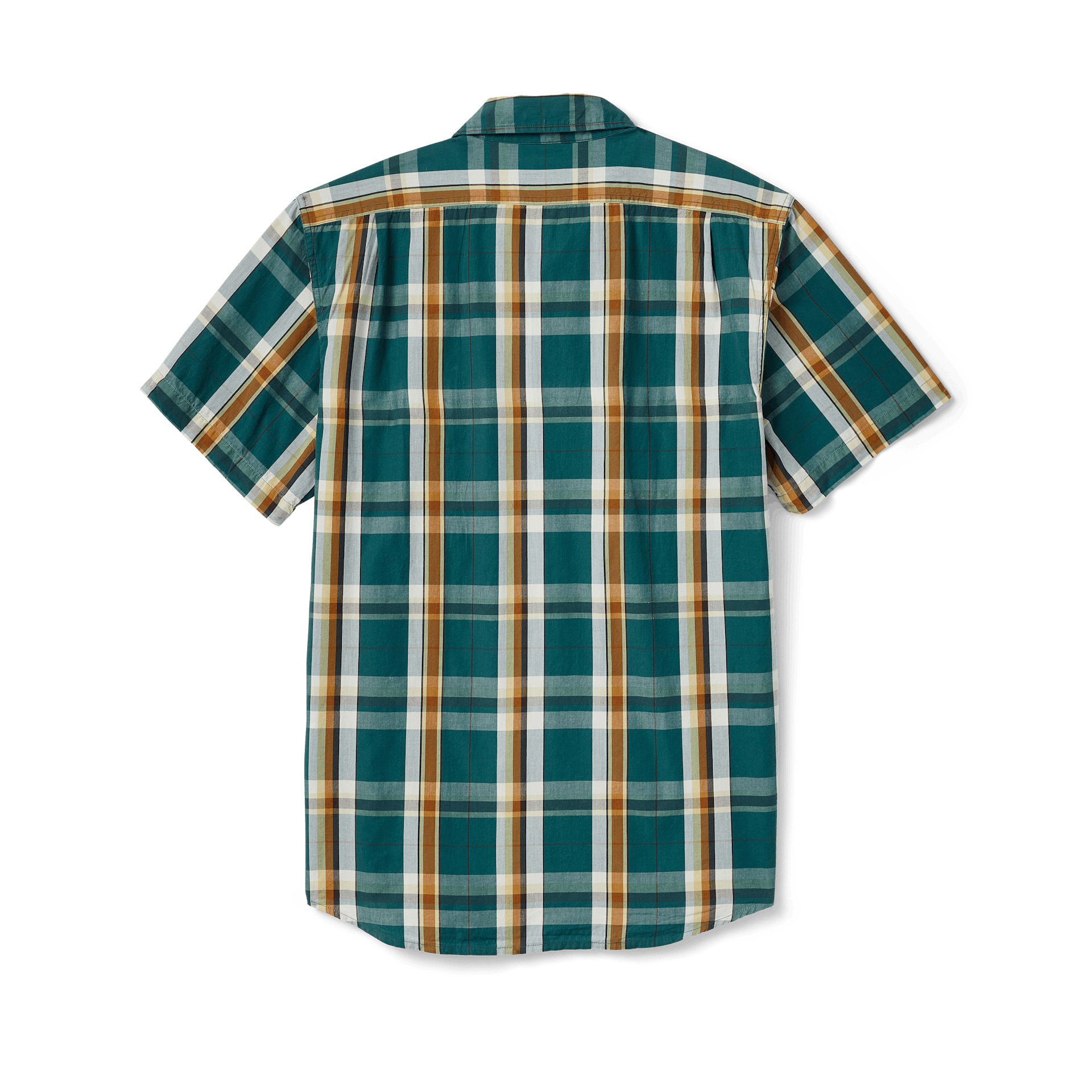 Washed Short Sleeve Feather Cloth Shirt