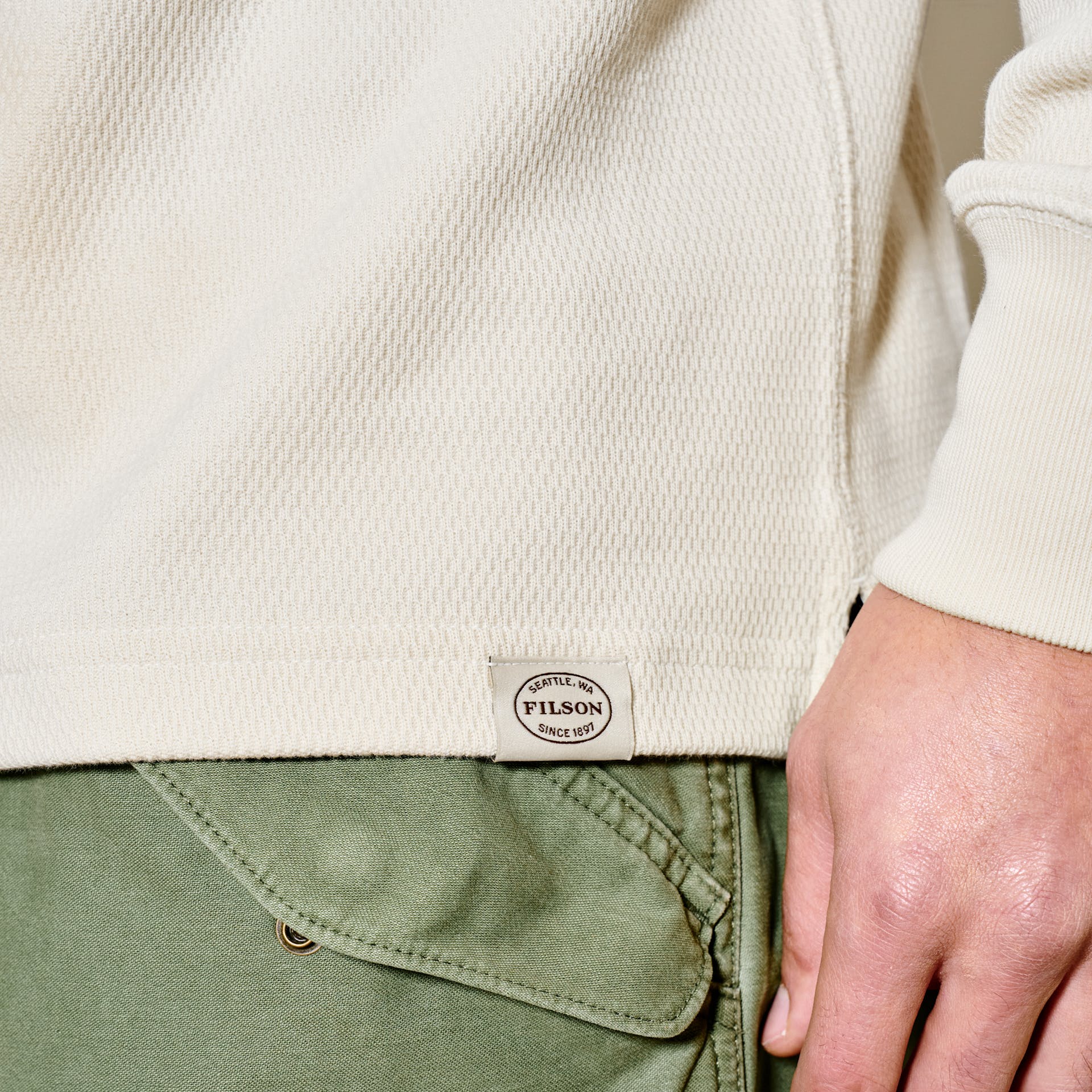 Waffle Knit Henley