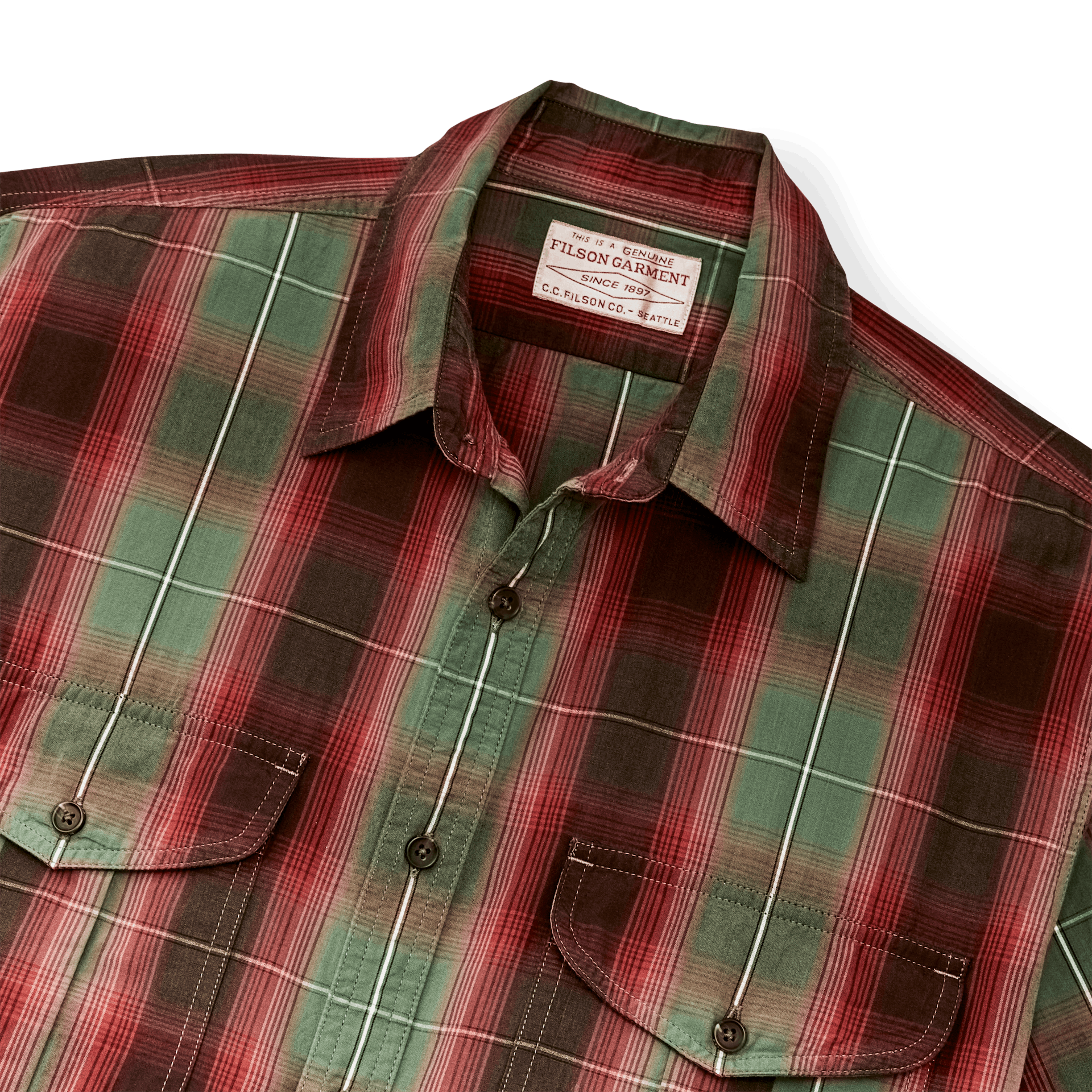 Washed Short Sleeve Feather Cloth Shirt