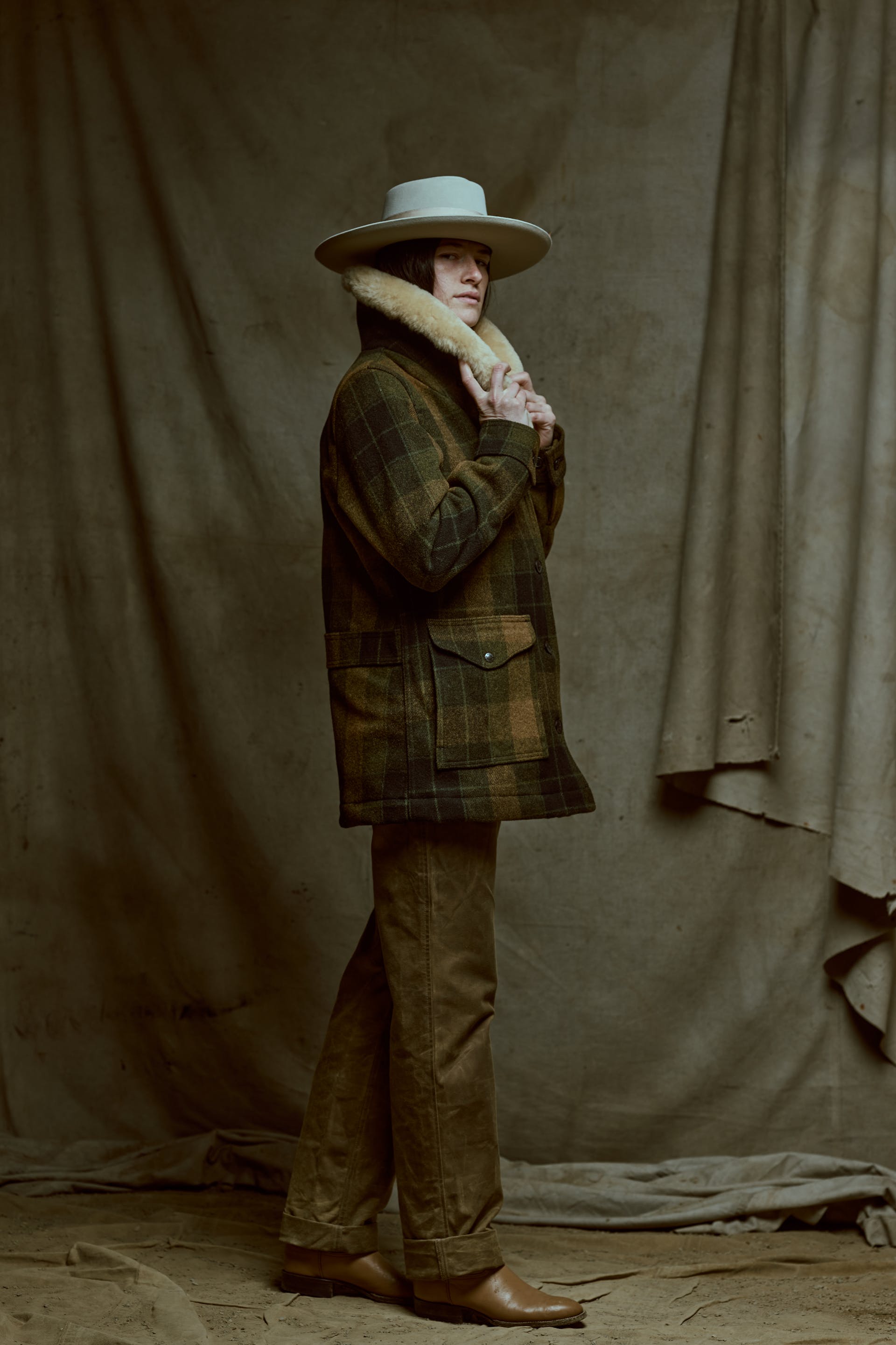 Women's Wool Trapper Coat