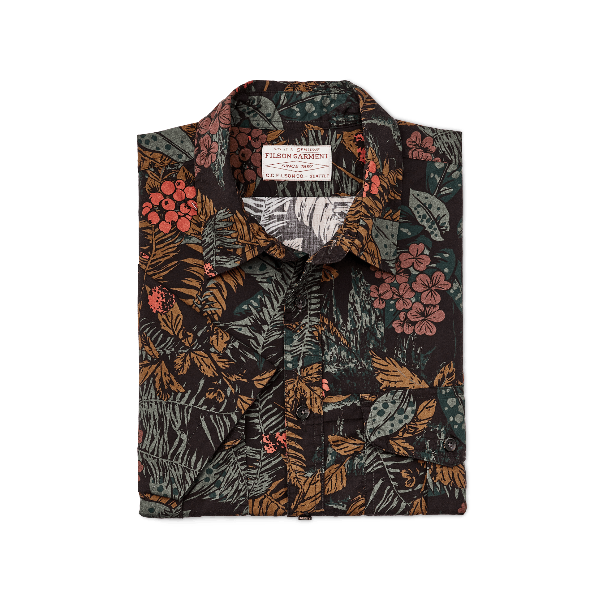 Washed Short Sleeve Feather Cloth Shirt