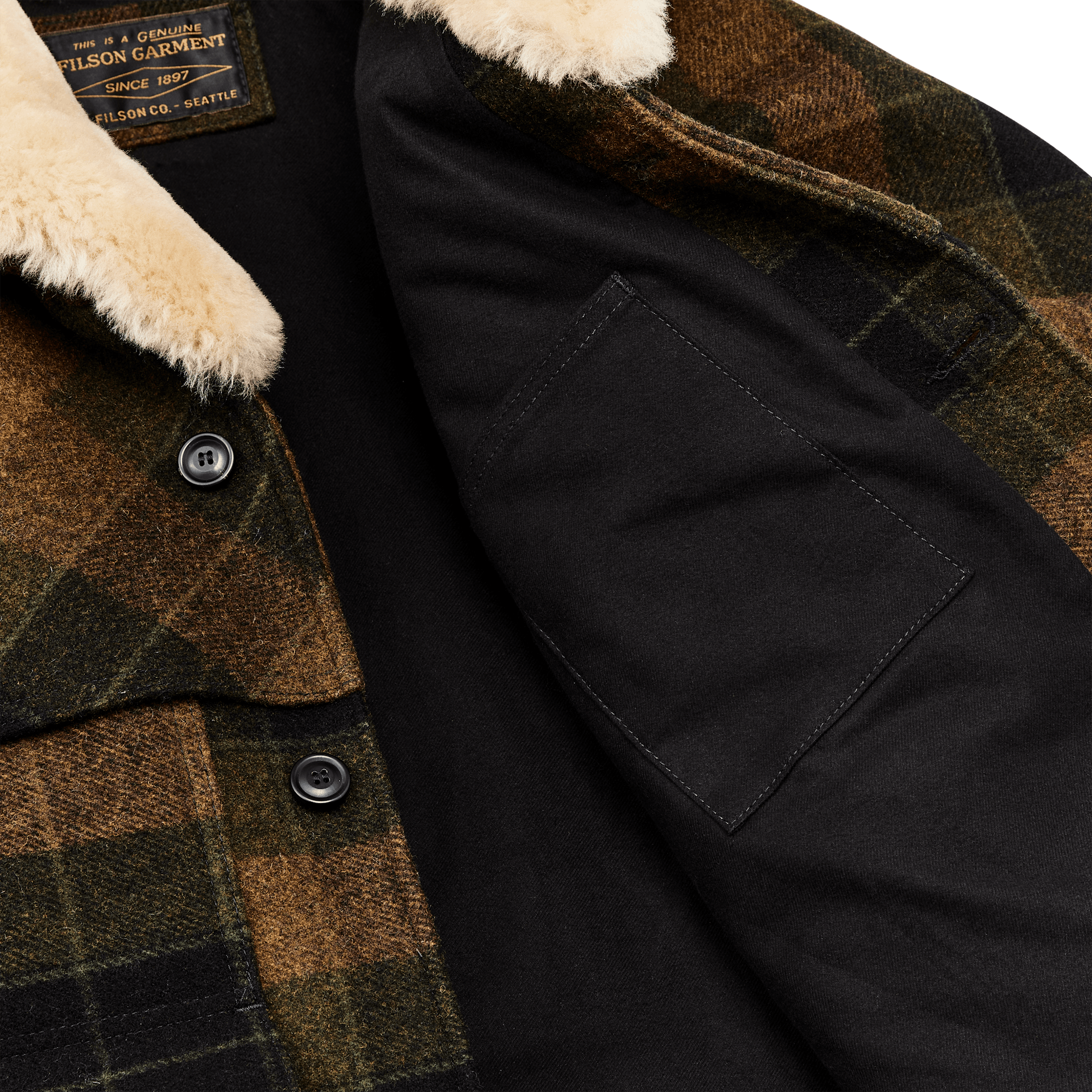 Lined Mackinaw Wool Packer Coat