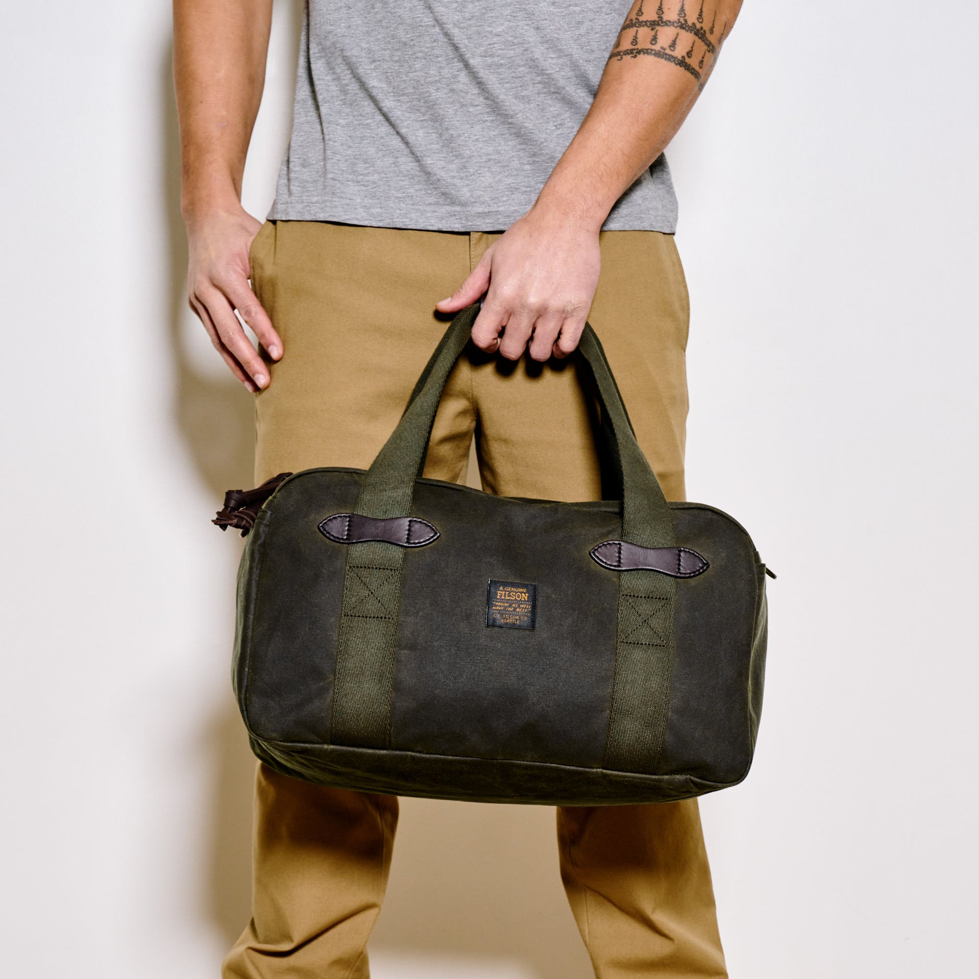 Small Tin Cloth Duffle Bag