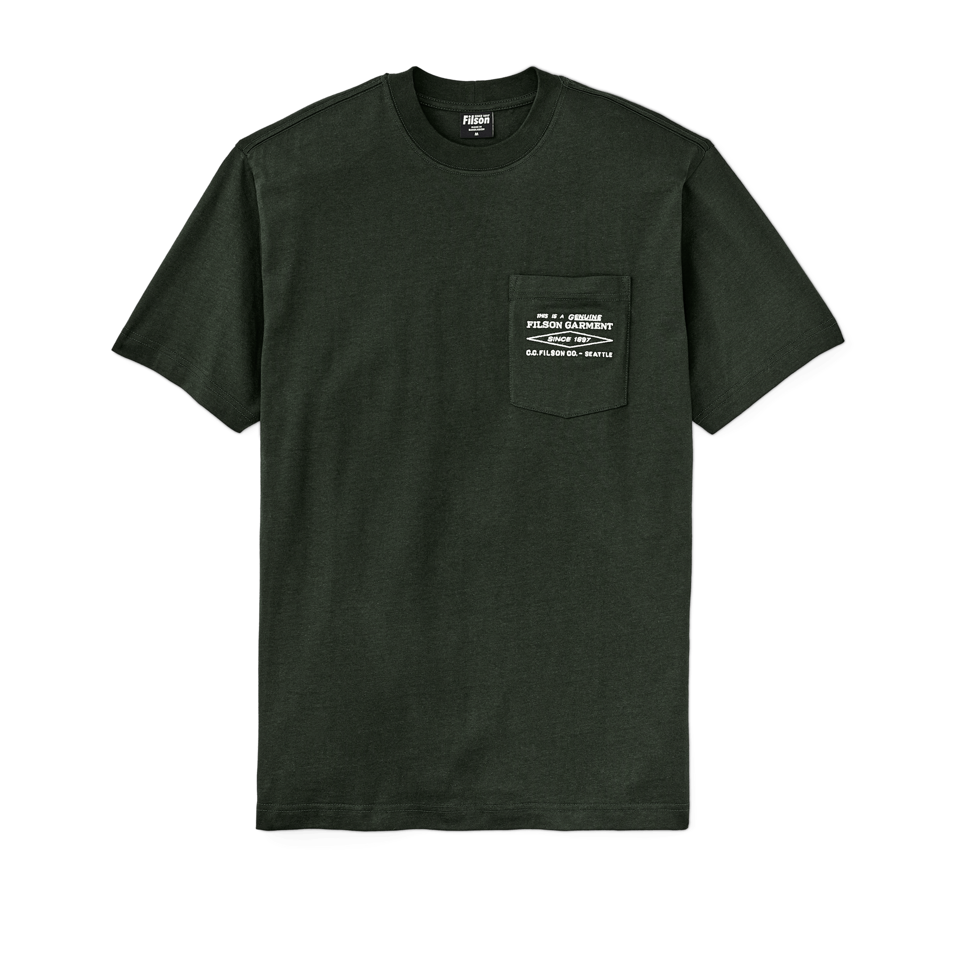 Short Sleeve Embroidered Pocket T-Shirt