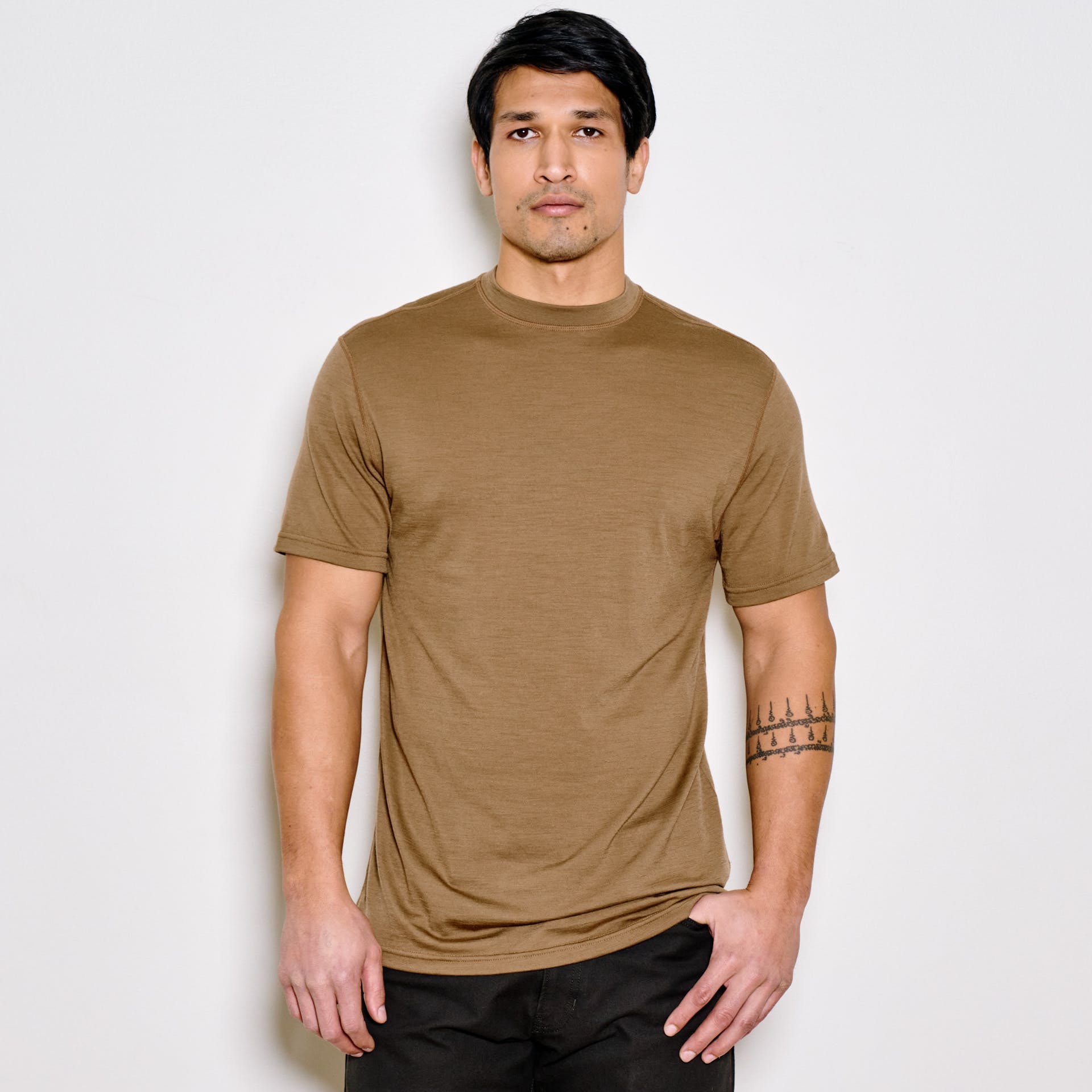 210G Merino Wool Short Sleeve Crewneck
