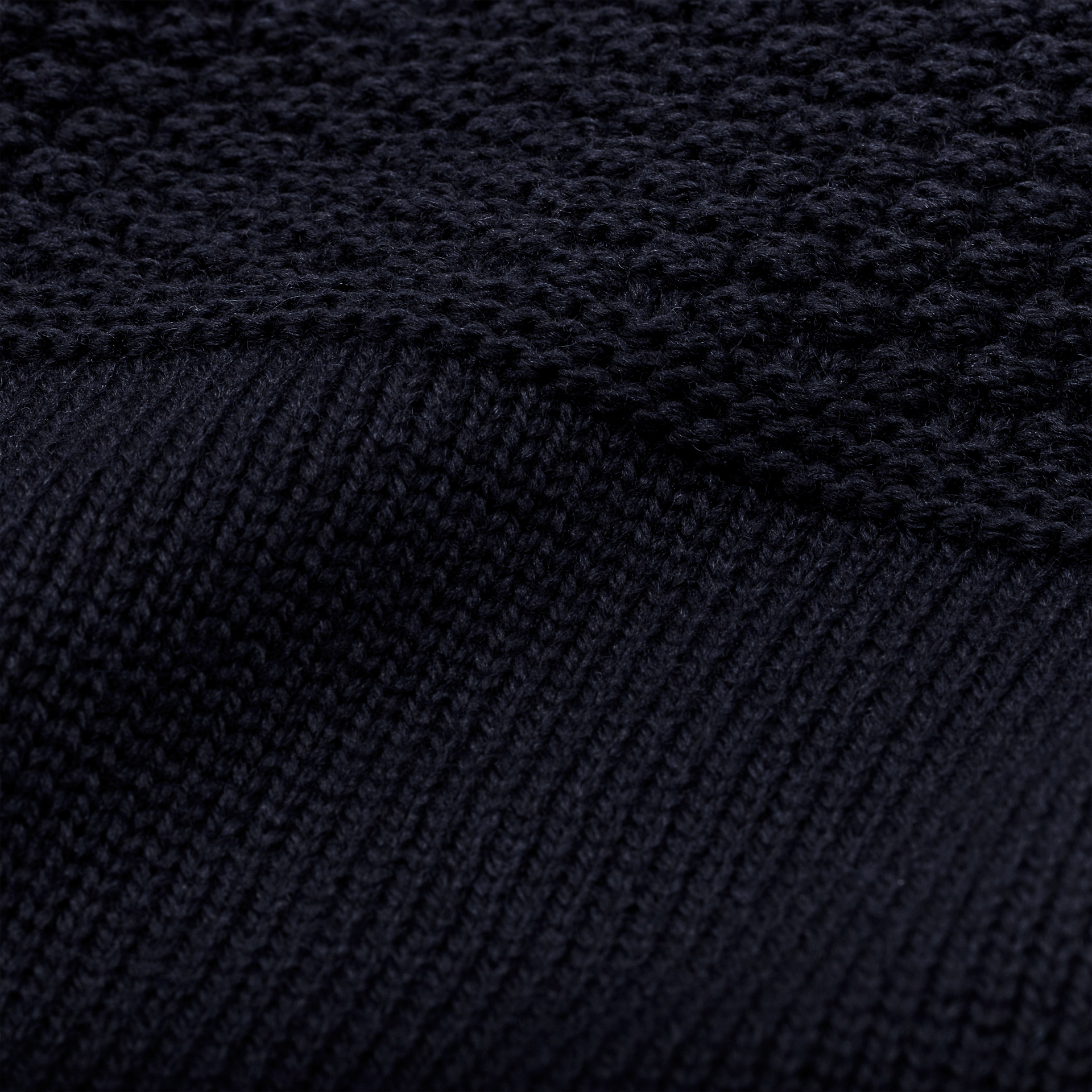 Wool Roll Neck Fisherman's Sweater