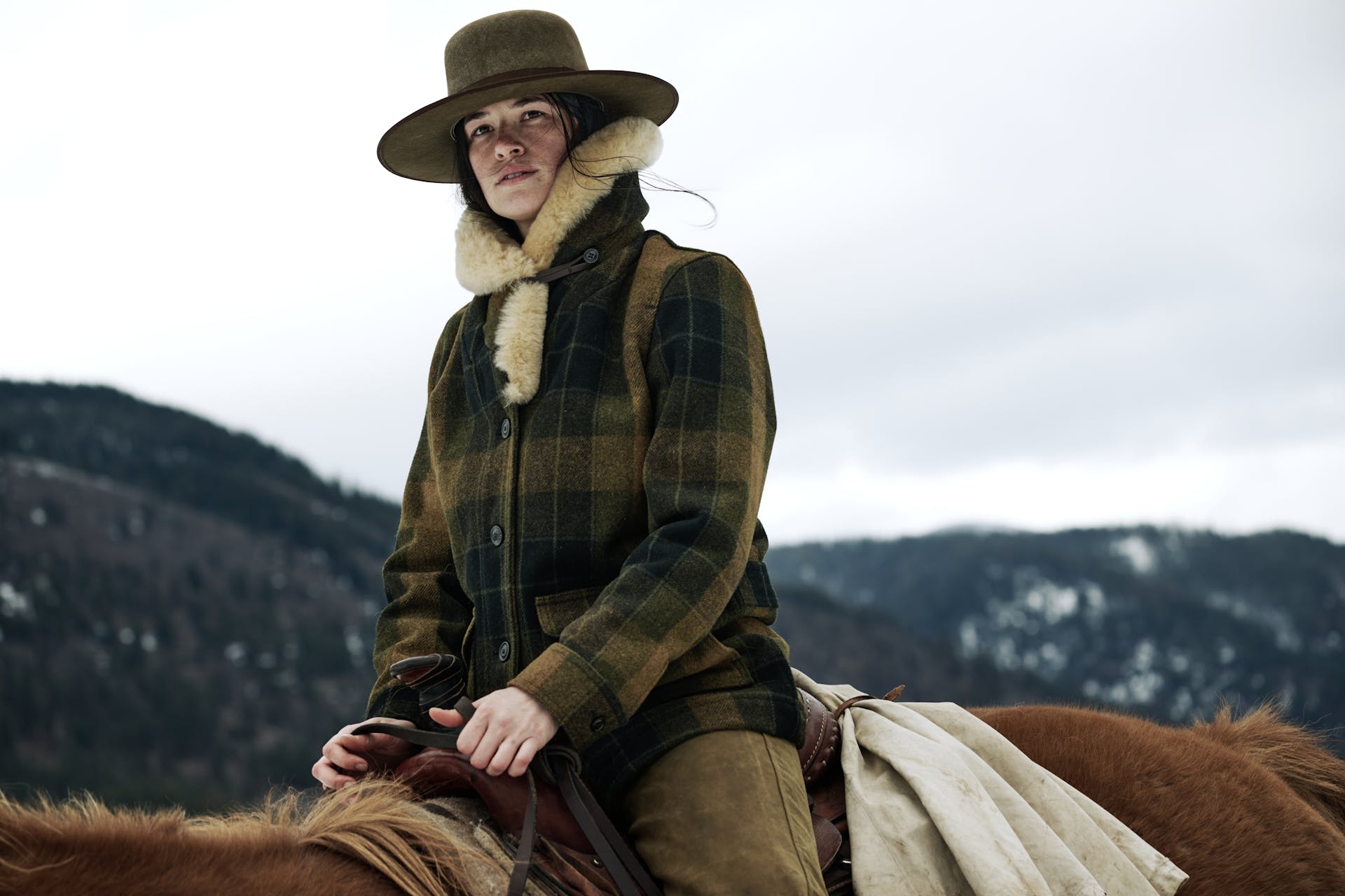 Women's Wool Trapper Coat